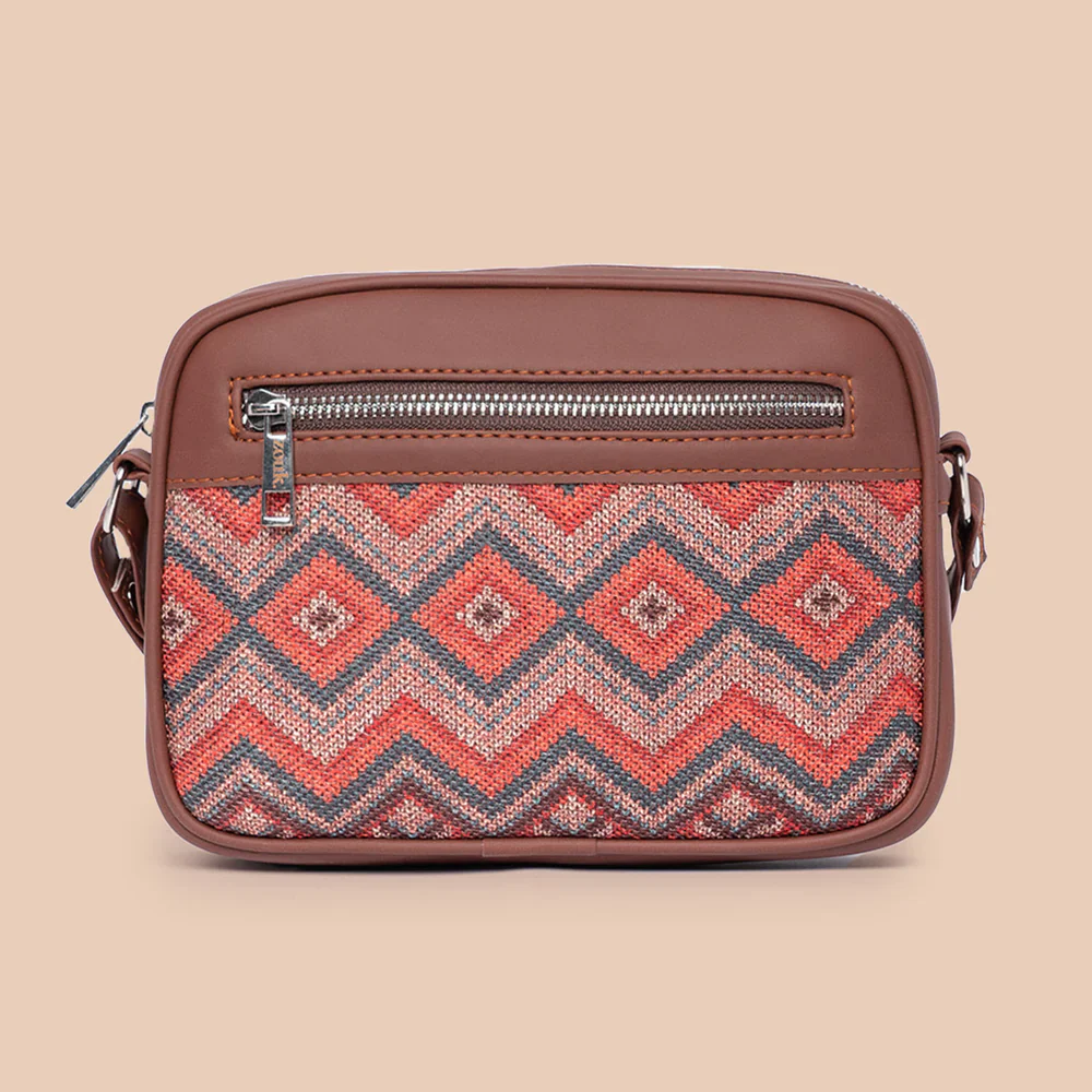 Gwalior Weaves Sling Bag and Chain Wallet (CFC) Combo - Image 3