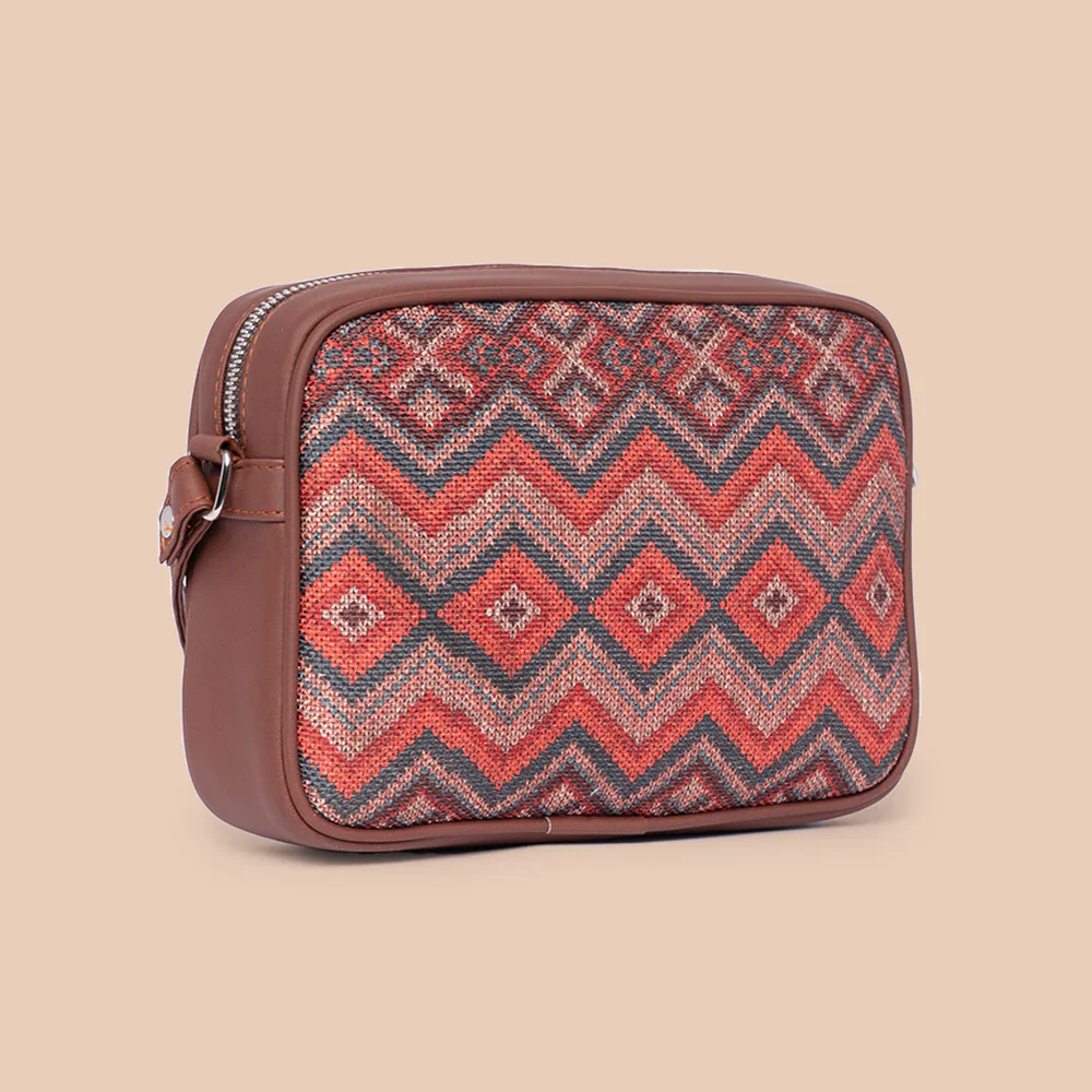 Gwalior Weaves Sling Bag and Chain Wallet (CFC) Combo - Image 4