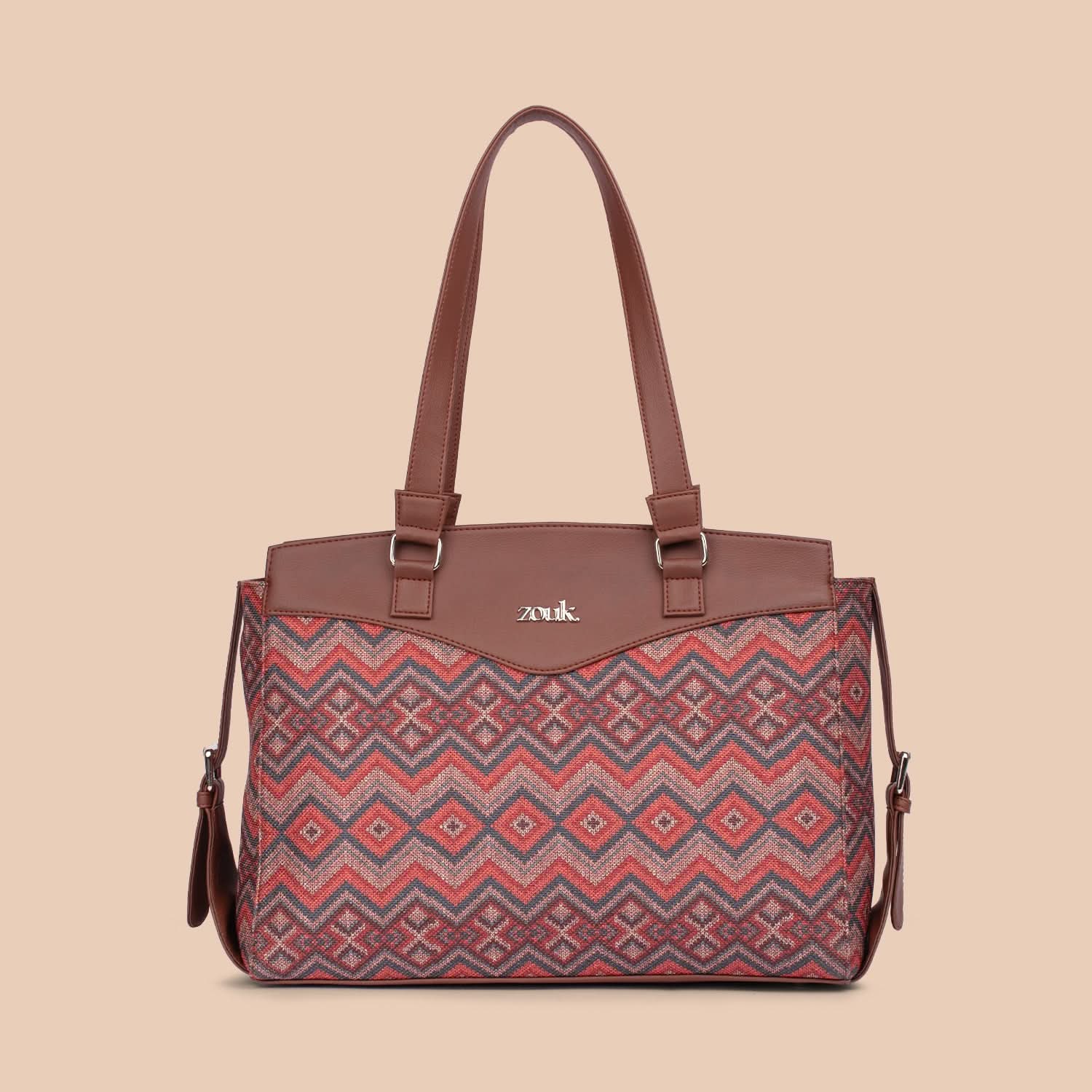 Gwalior Weaves Women's Work Bag Brown - Image 2