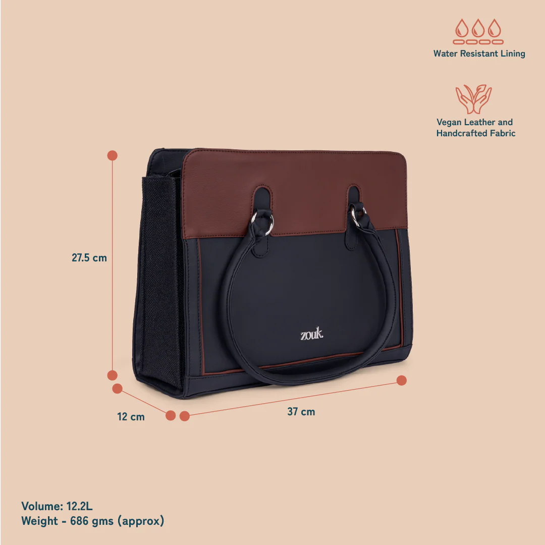 Hannah Office Bag - Jet Black - Image 6