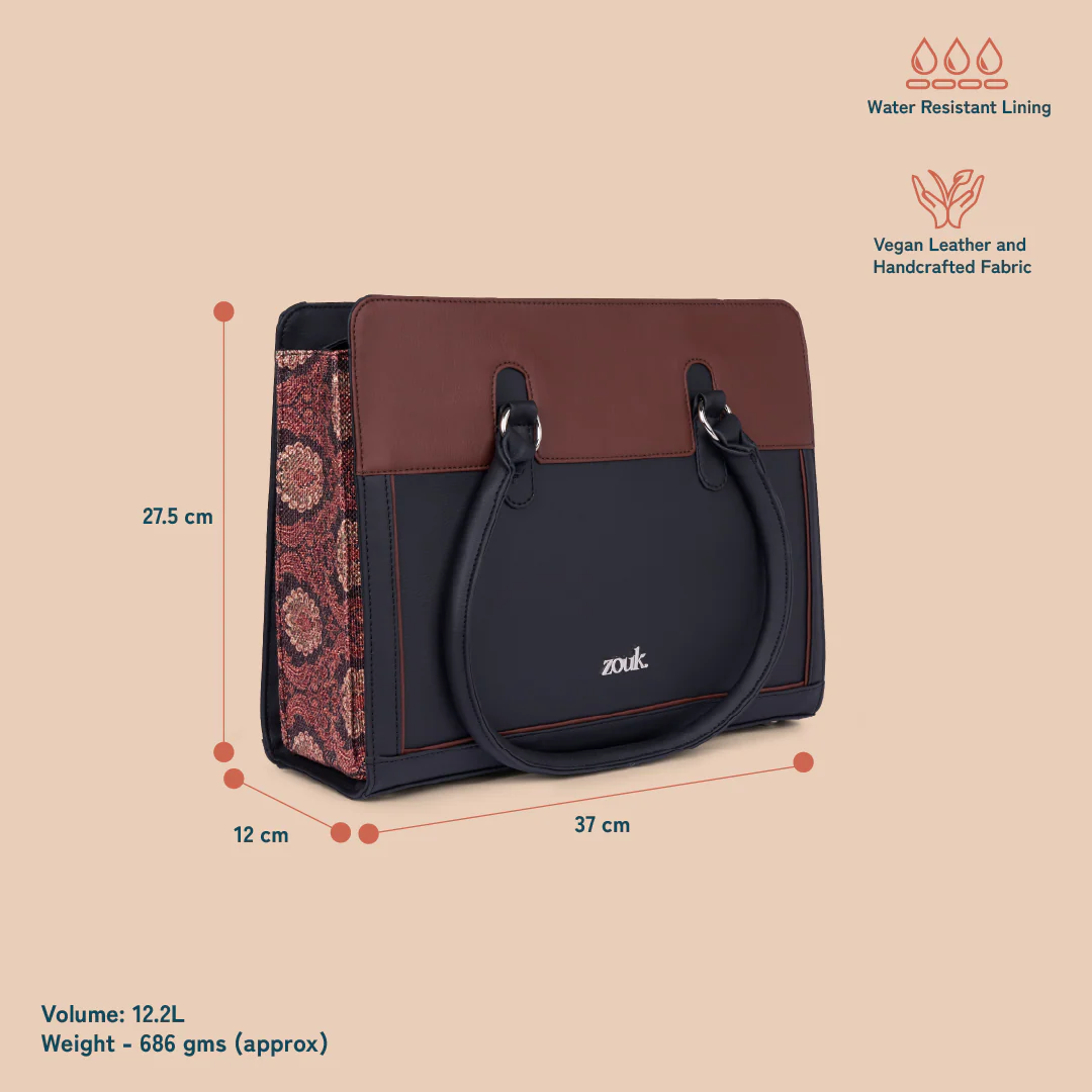 Hannah Office Bag - Jodhpur Damask - Image 6