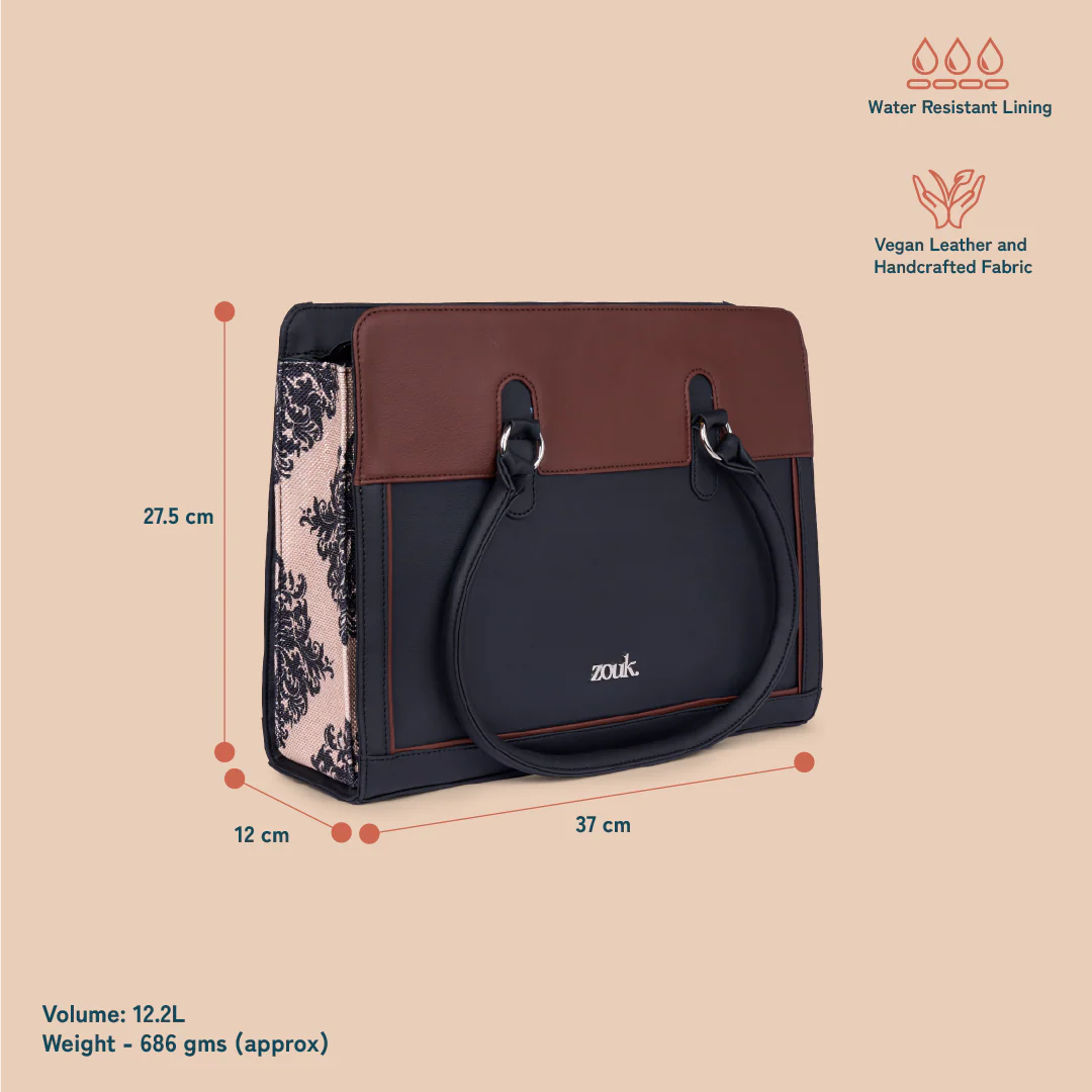 Hannah Office Bag - Mughal Motif - Image 6