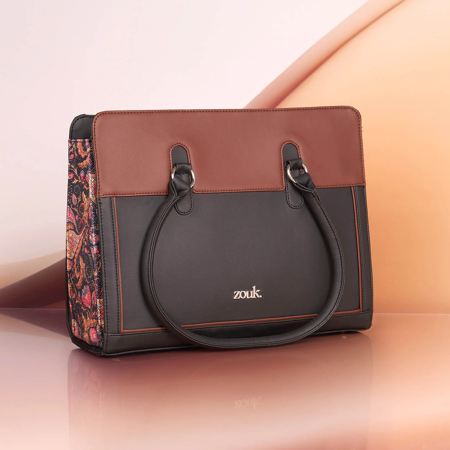 Hannah Office Bag - Paisley Print - Image 2