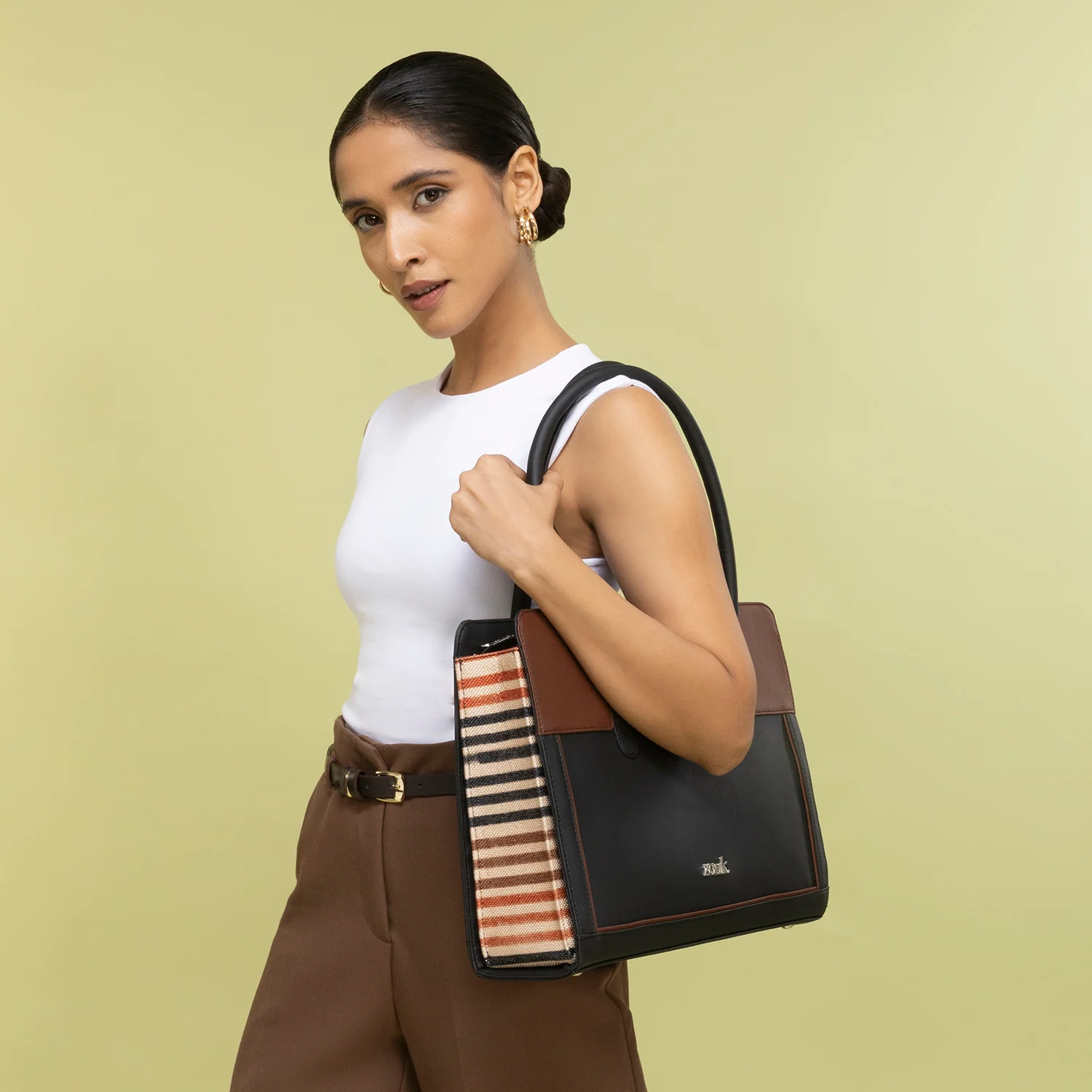 Hannah Office Bag - Qutub Stripes - Image 2
