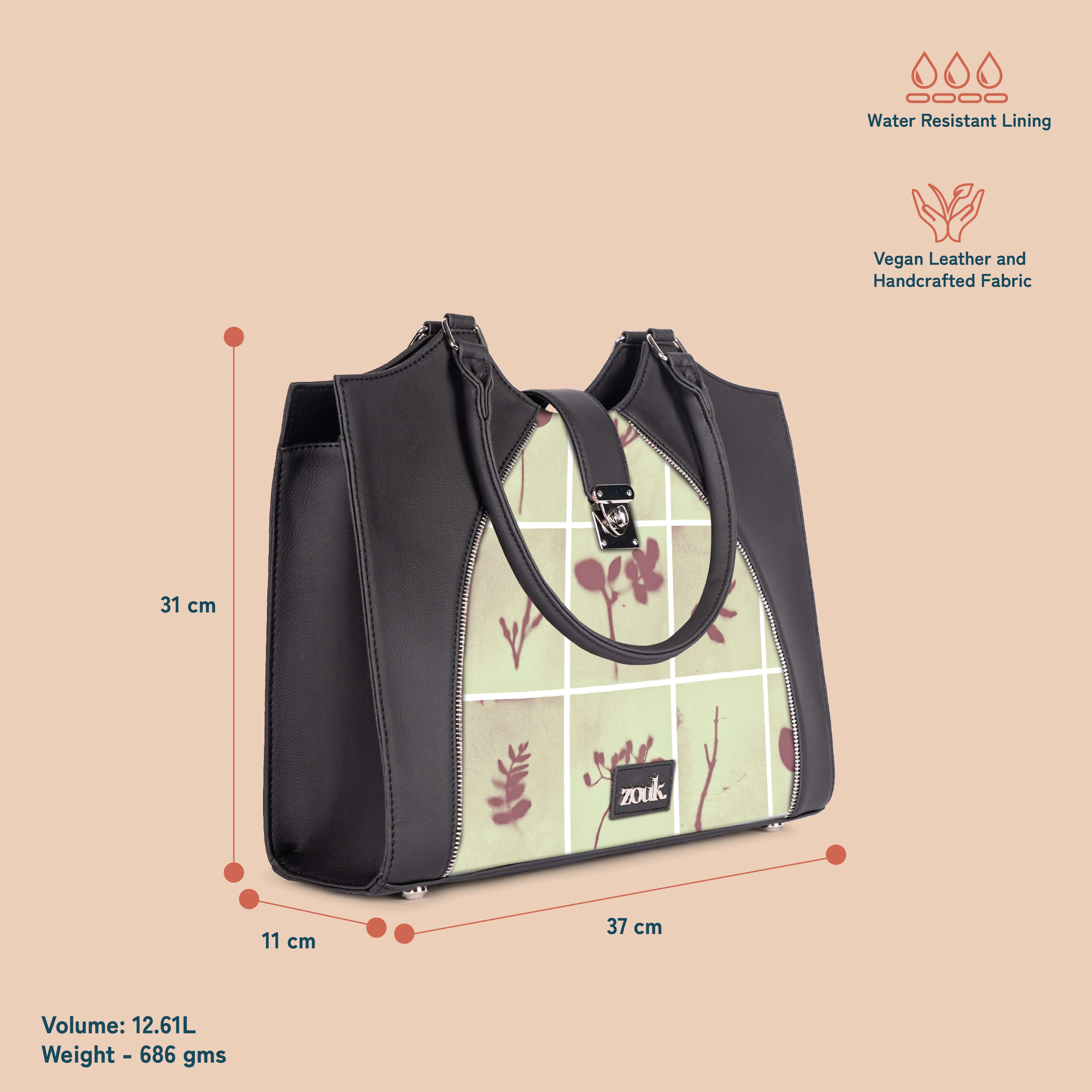 Harriet Office Bag - Auroville Amethyst - Image 4