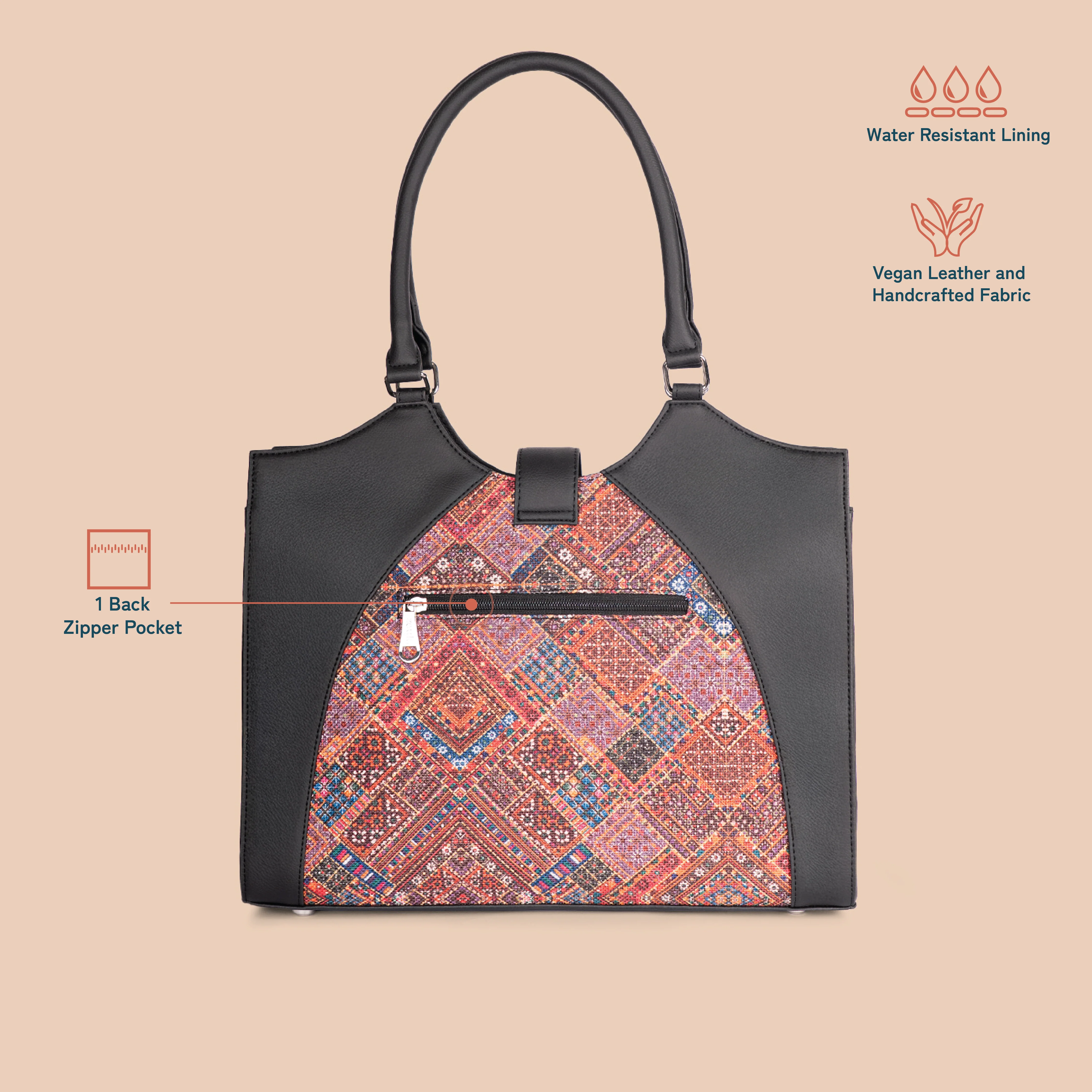 Harriet Office Bag - Bhuj Rabari - Image 3