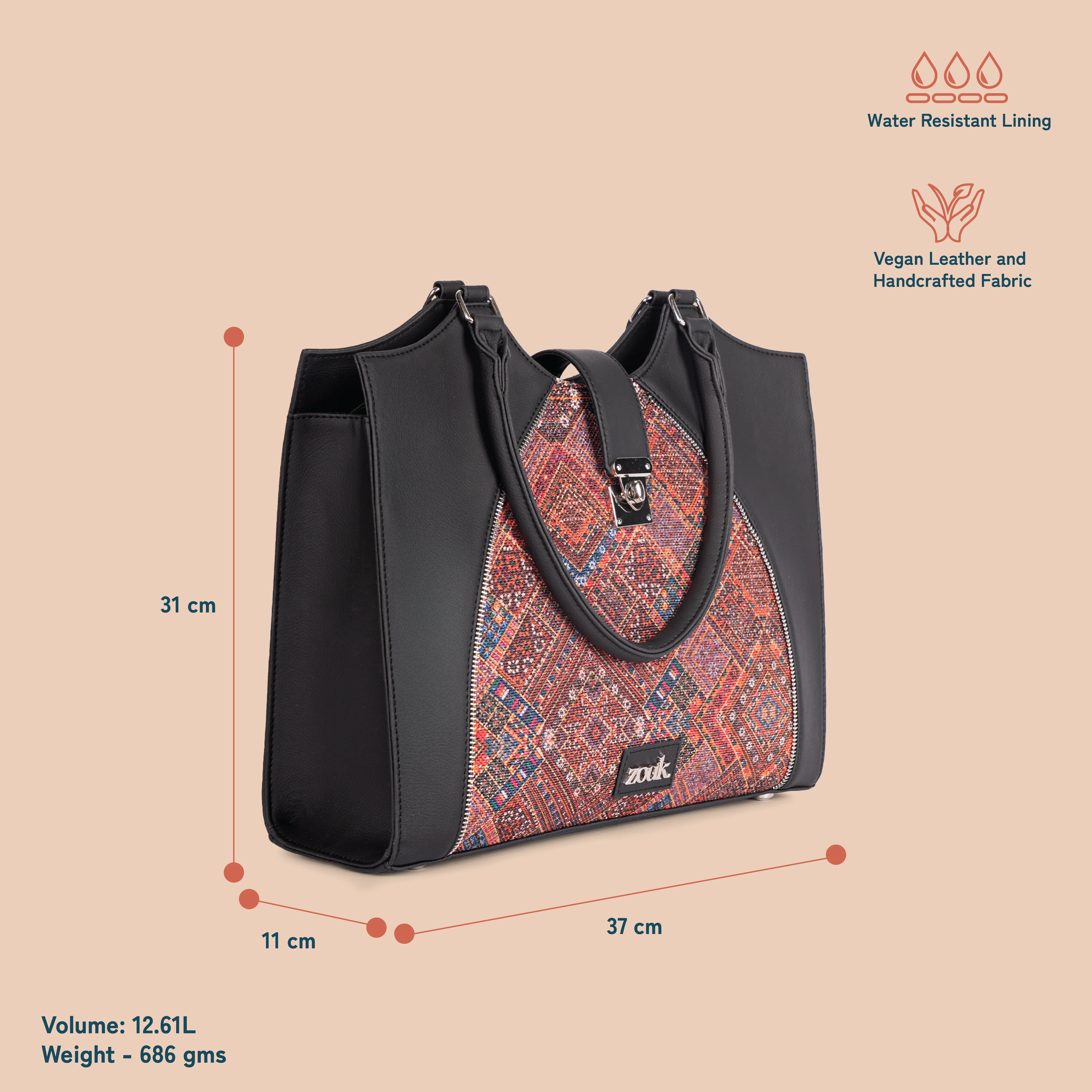 Harriet Office Bag - Bhuj Rabari - Image 4
