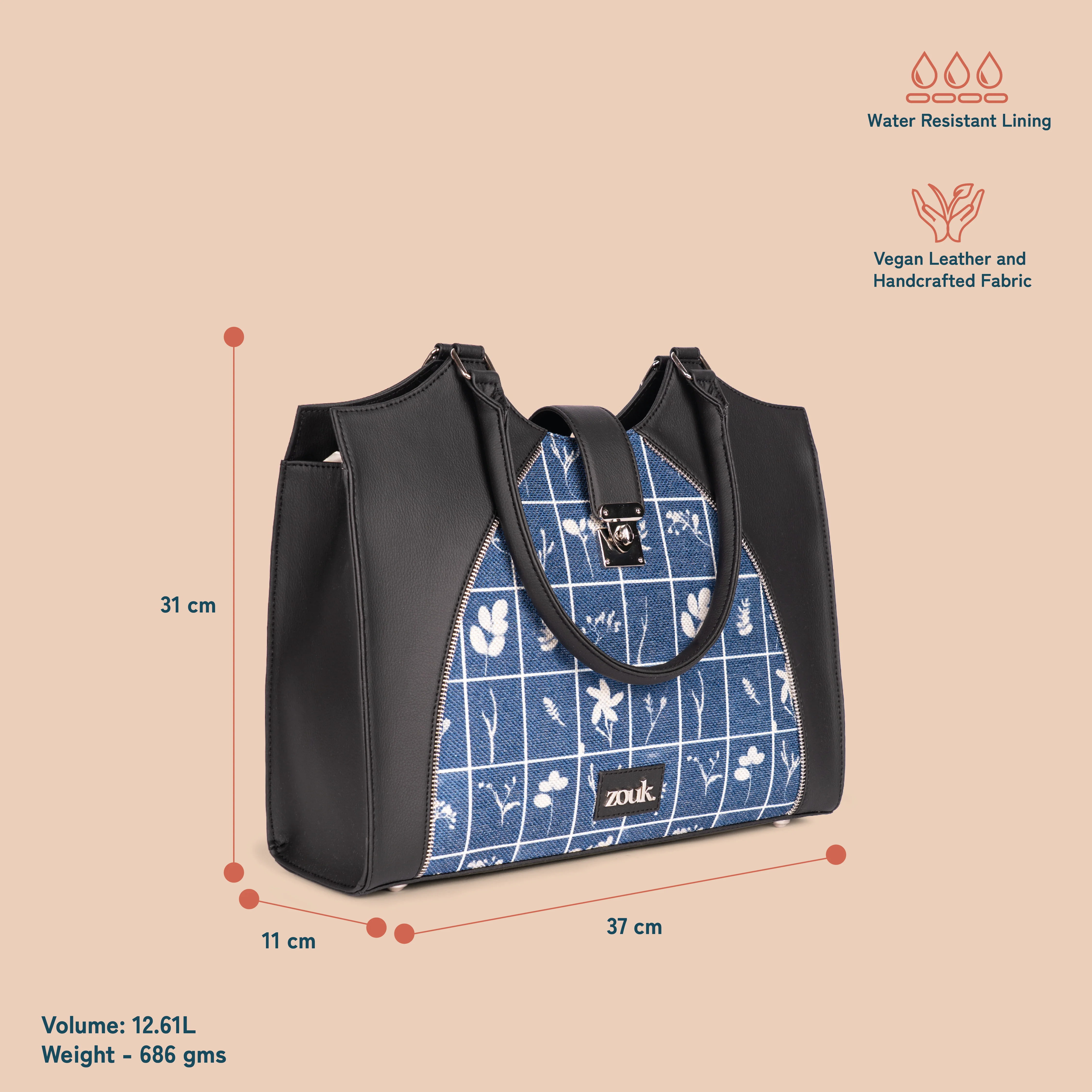 Harriet Office Bag - Lakshadweep Azure - Image 7