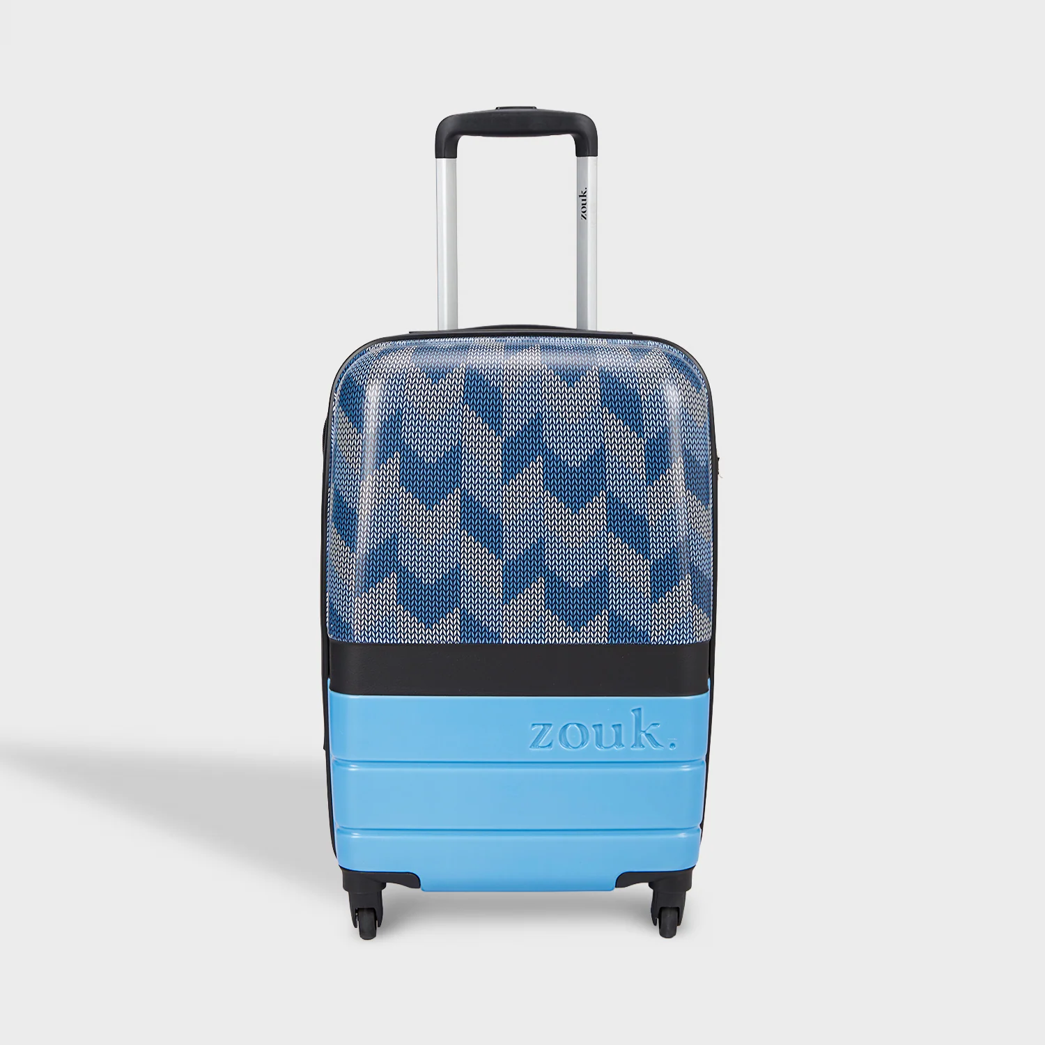 Himachal Chevron Blue Raahi Trolley Bag - Image 15
