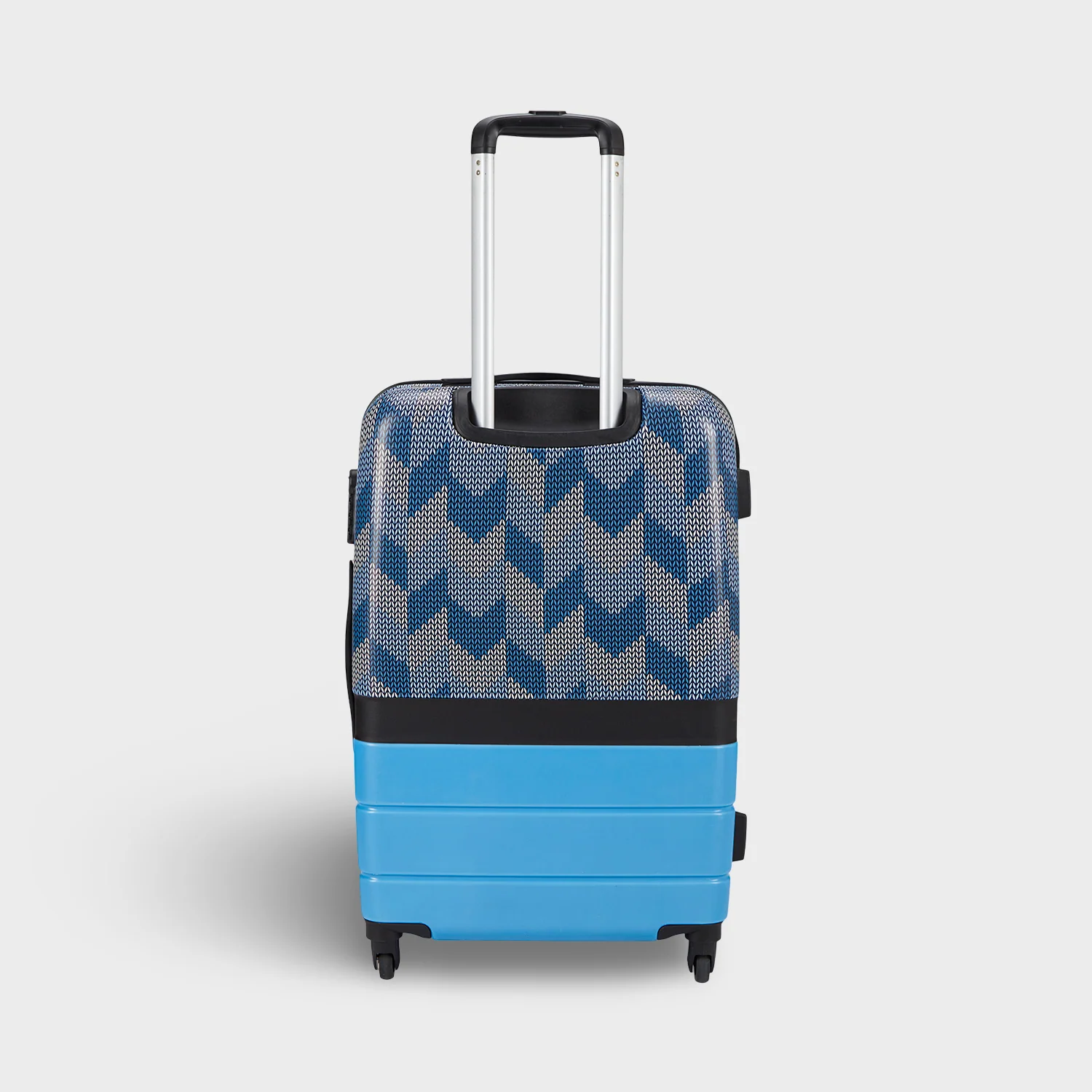 Himachal Chevron Blue Raahi Trolley Bag - Image 3