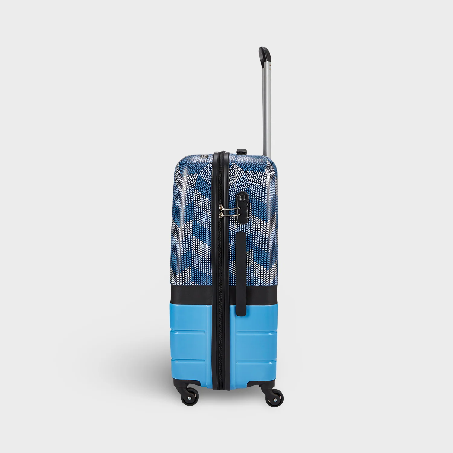 Himachal Chevron Blue Raahi Trolley Bag - Image 9