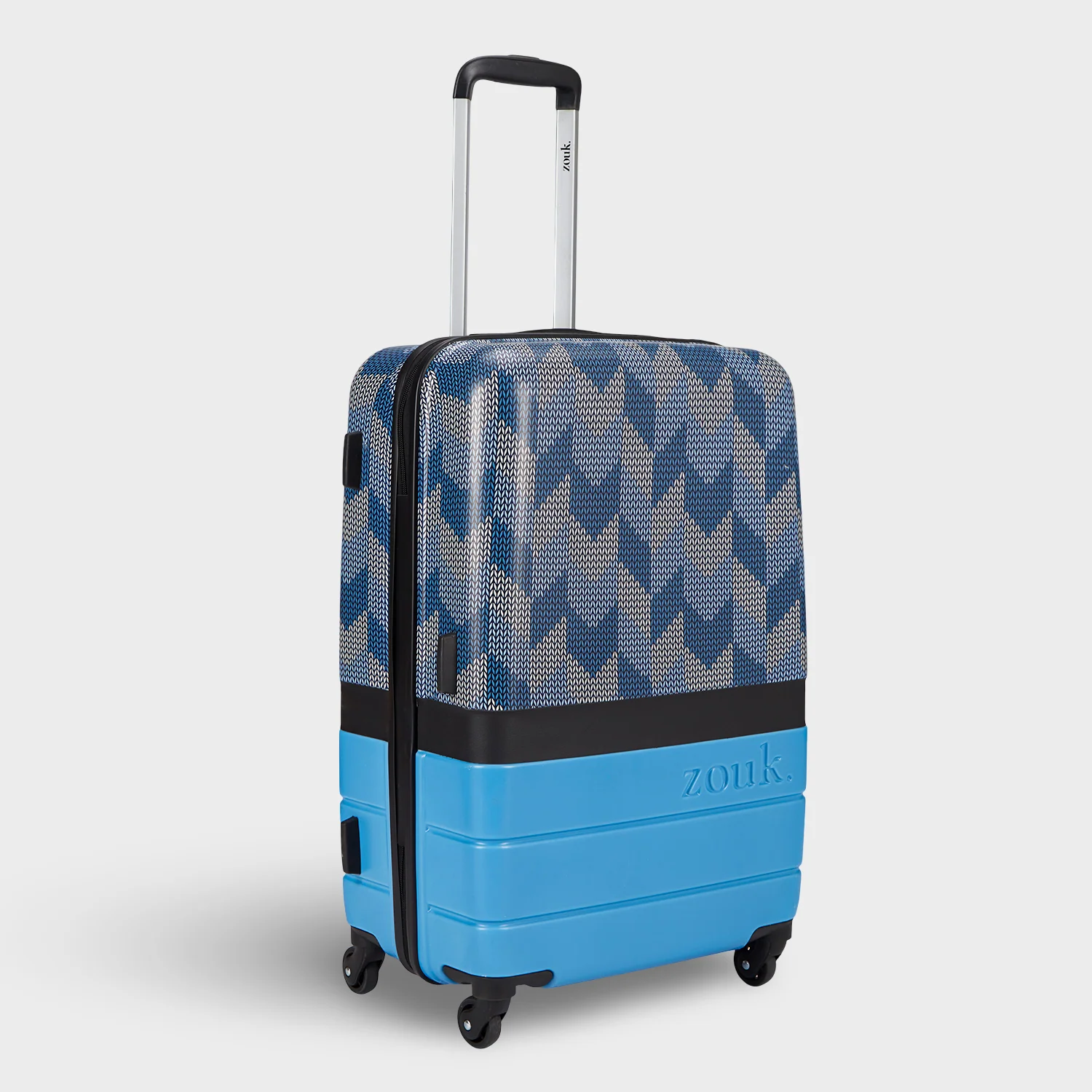 Himachal Chevron Blue Raahi Trolley Bag Combo - Image 7