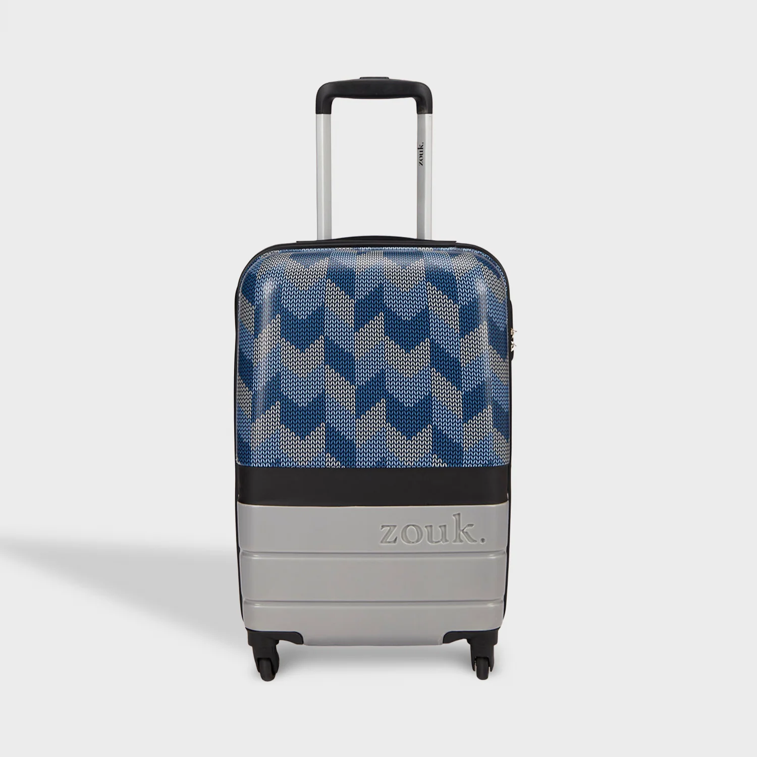 Himachal Chevron Grey Raahi Trolley Bag - Image 13