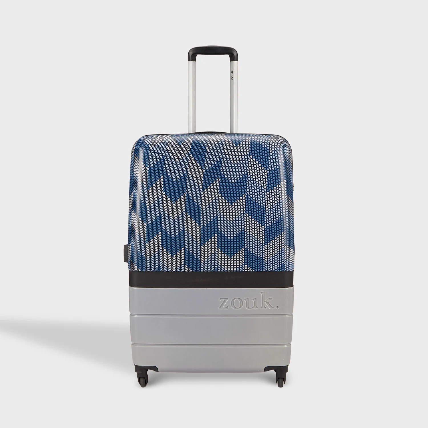 Himachal Chevron Grey Raahi Trolley Bag - Image 15