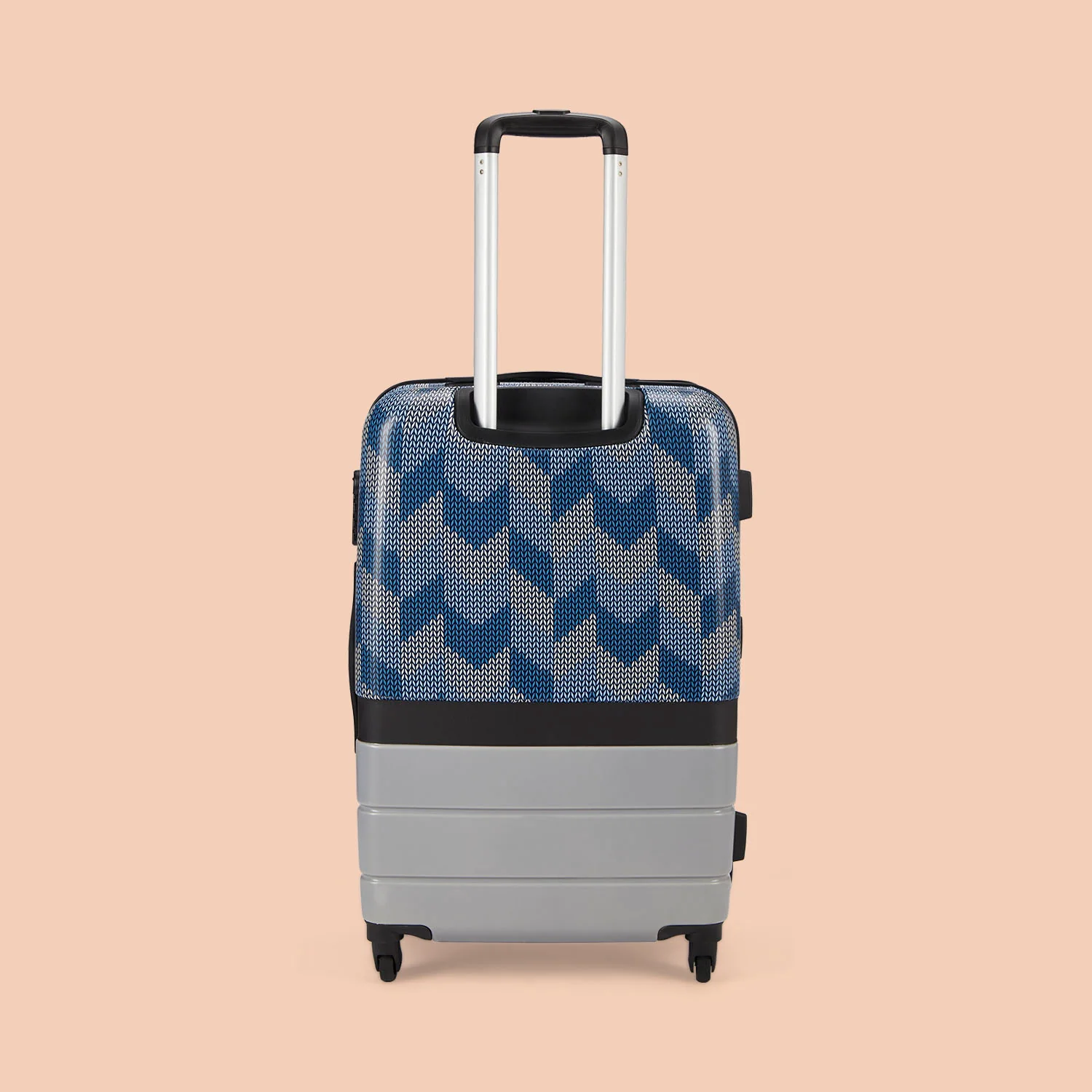 Himachal Chevron Grey Raahi Trolley Bag x Bombay Houndstooth Pro Backpack - Image 3