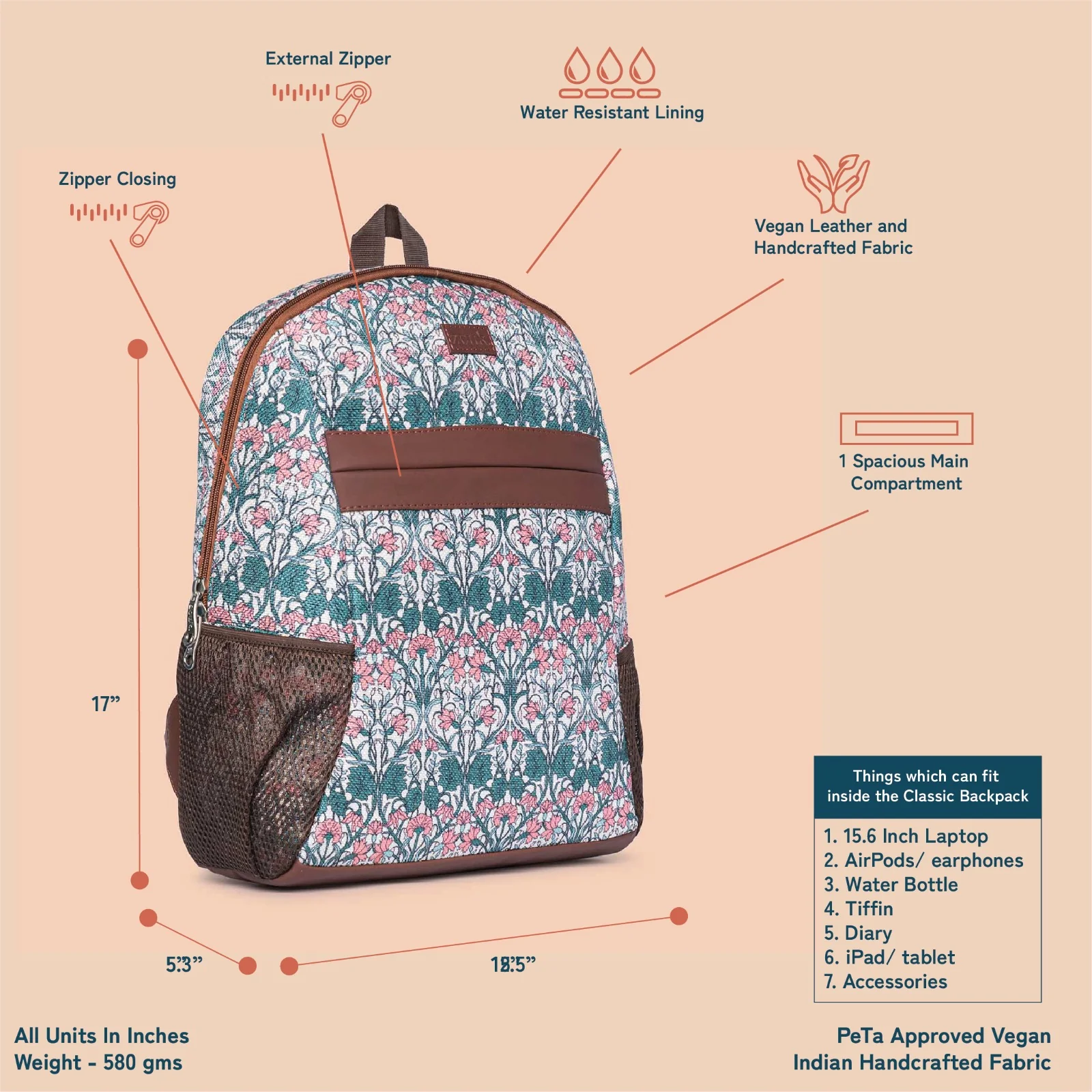 Hooghly Nouveau Classic Backpack - Image 2