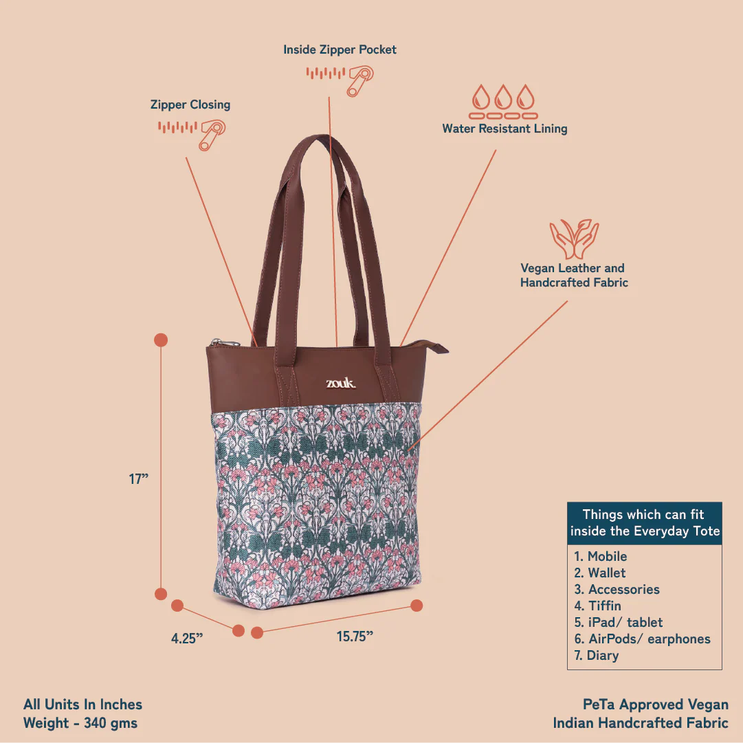 Hooghly Nouveau Everyday Tote Bag - Image 4