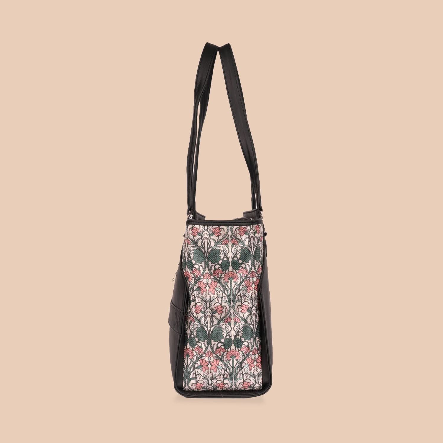 Hooghly Nouveau & Paisley Print - Classic Business Bag & Structured Shoulder Bag Combo - Image 4