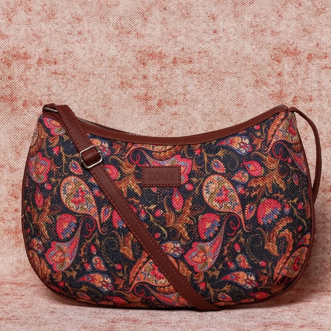 Hooghly Nouveau & Paisley Print - Classic Business Bag & Structured Shoulder Bag Combo - Image 6