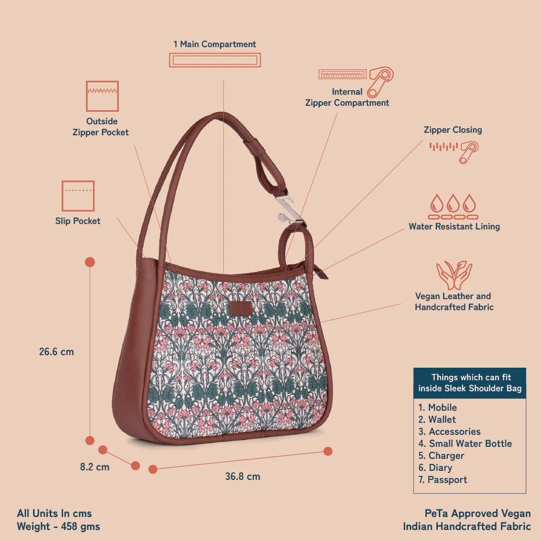 Hooghly Nouveau Sleek Shoulder Bag - Image 4