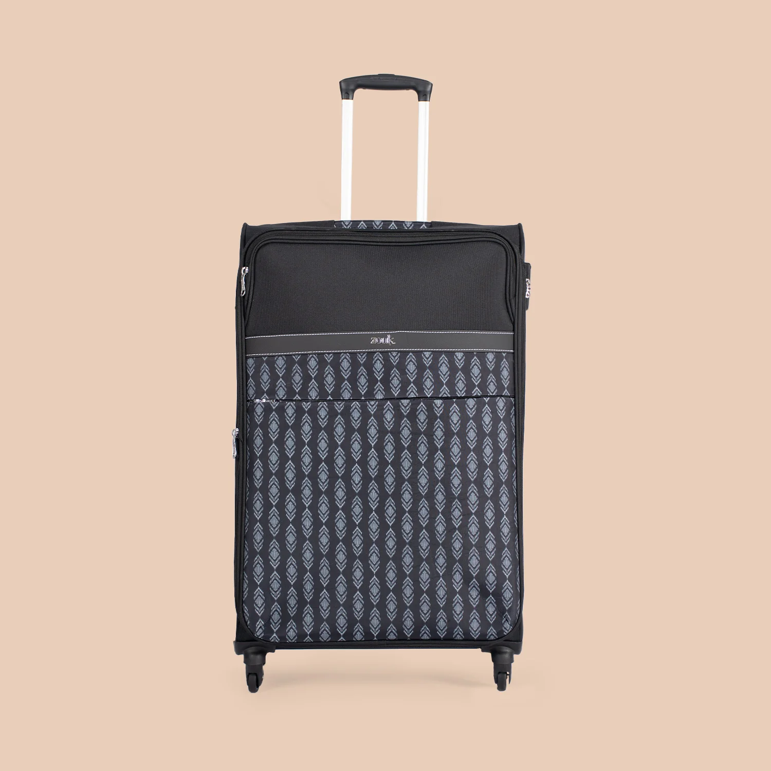 Hyderabad Ikat Avasa Trolley Bag (Black) - Image 12