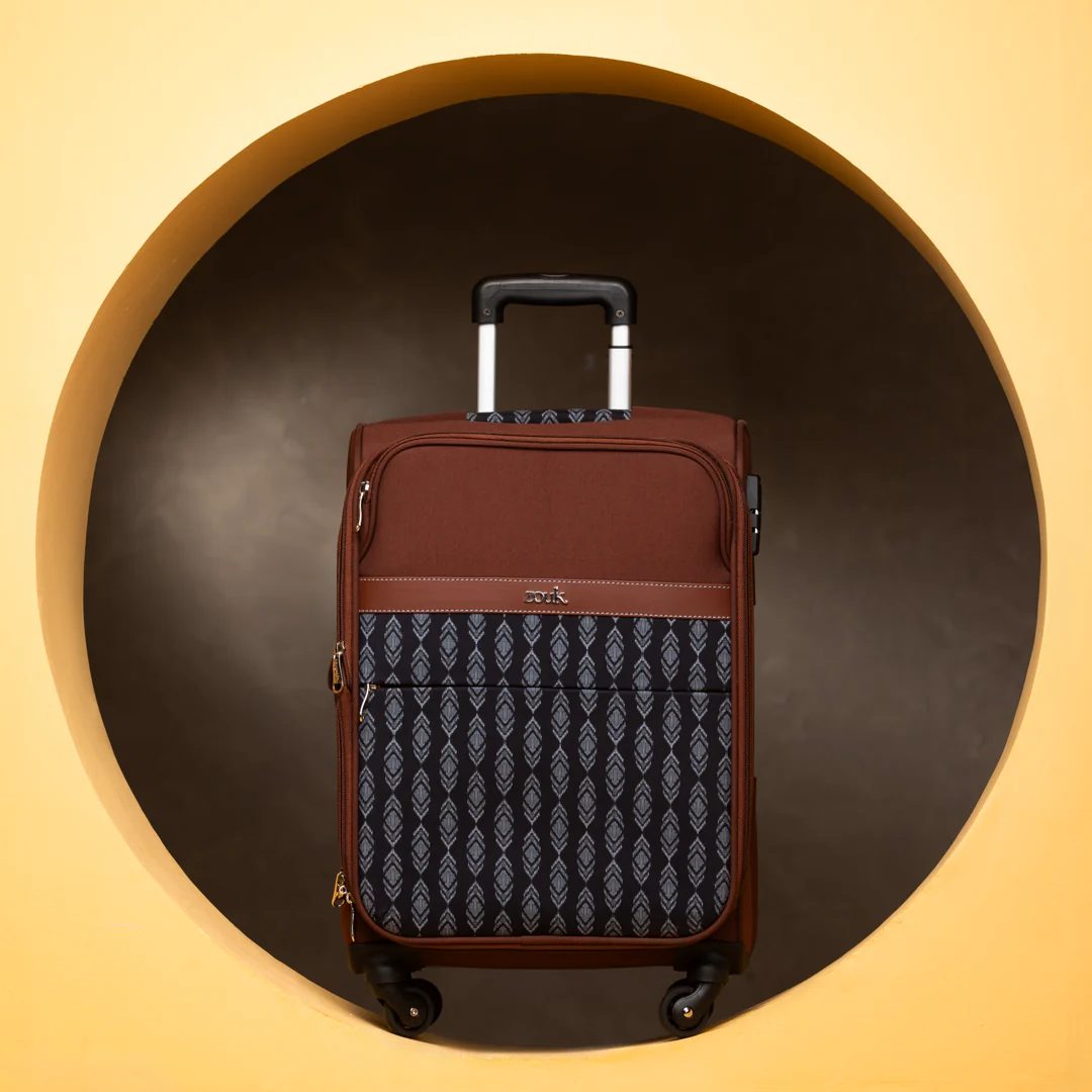 Hyderabad Ikat Avasa Trolley Bag (Cabin) - Image 3