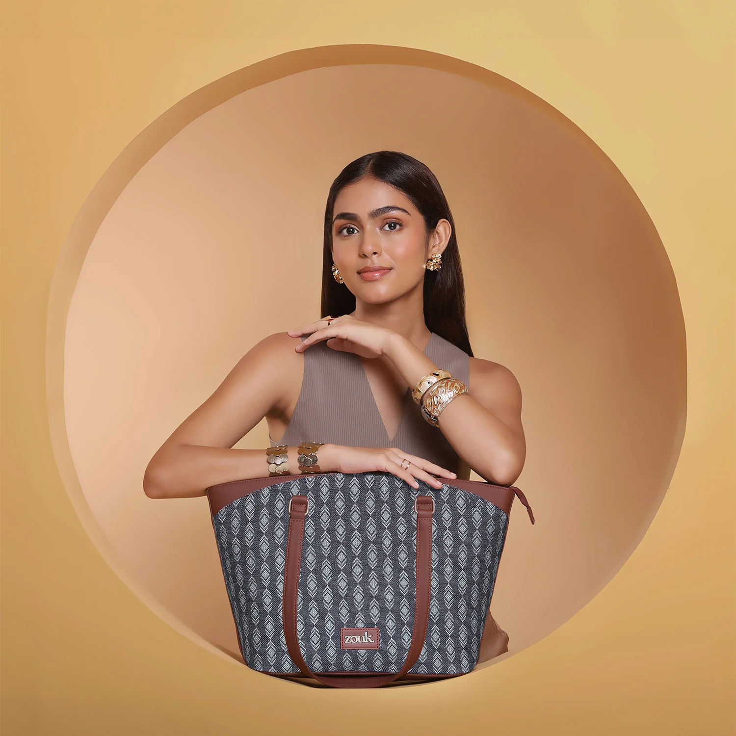 Hyderabad Ikat Classic Travel Tote - Image 2