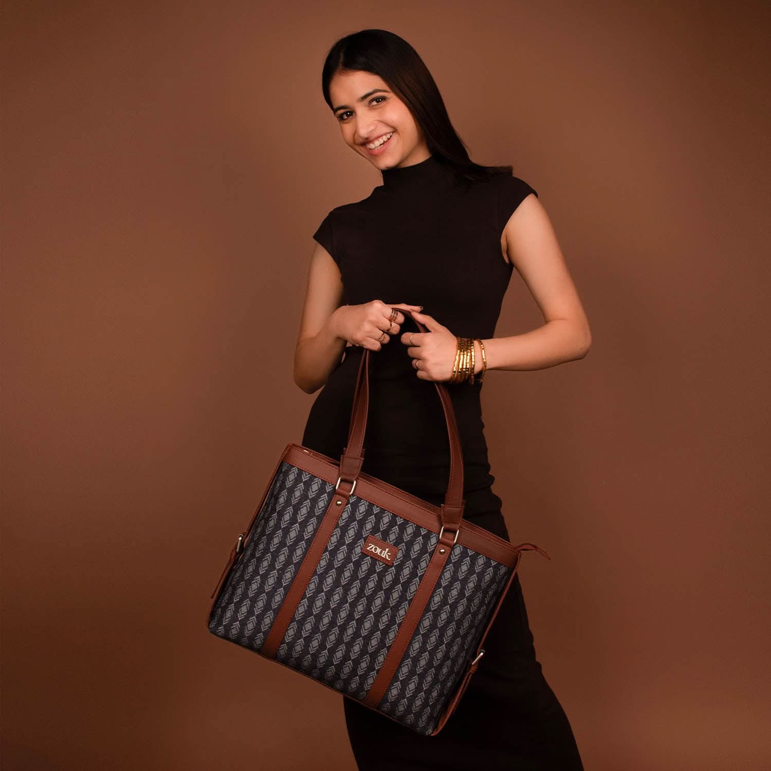 Hyderabad Ikat Women's Office Bag - Image 2