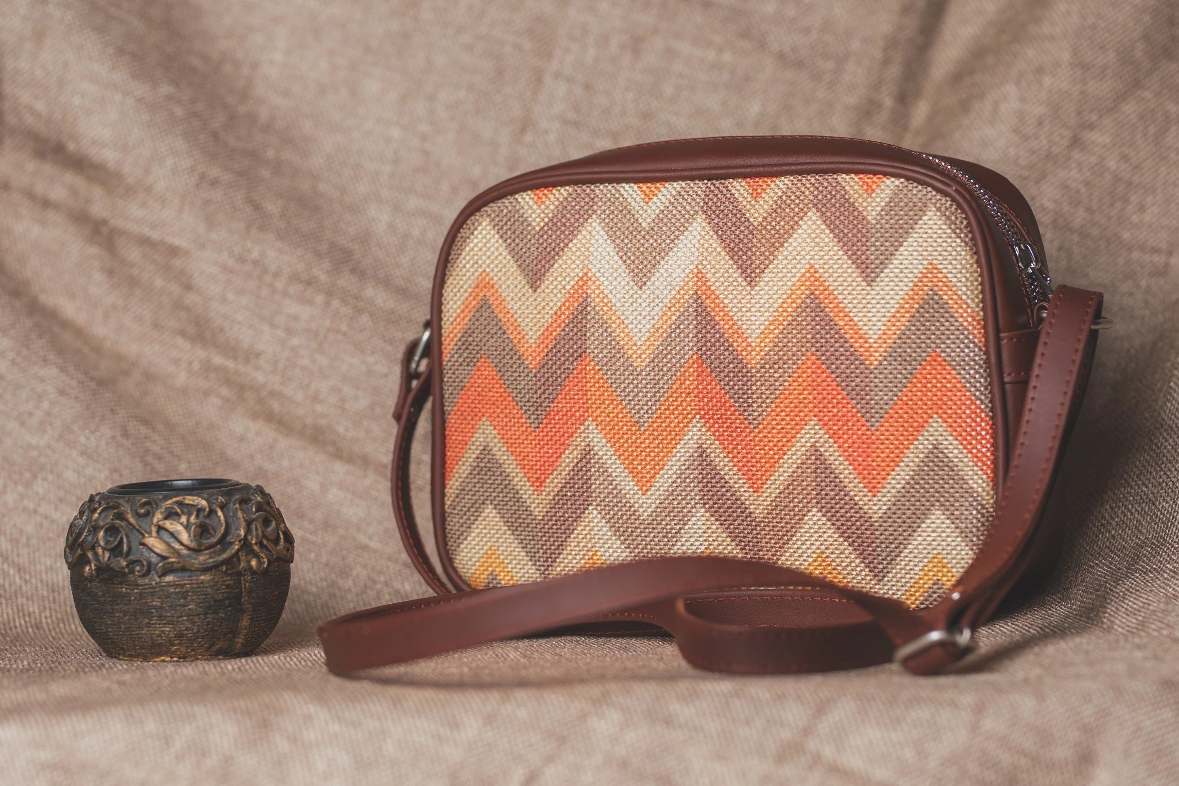Ikat African Wave - Women's Office Bag & Sling Bag Combo - Image 12
