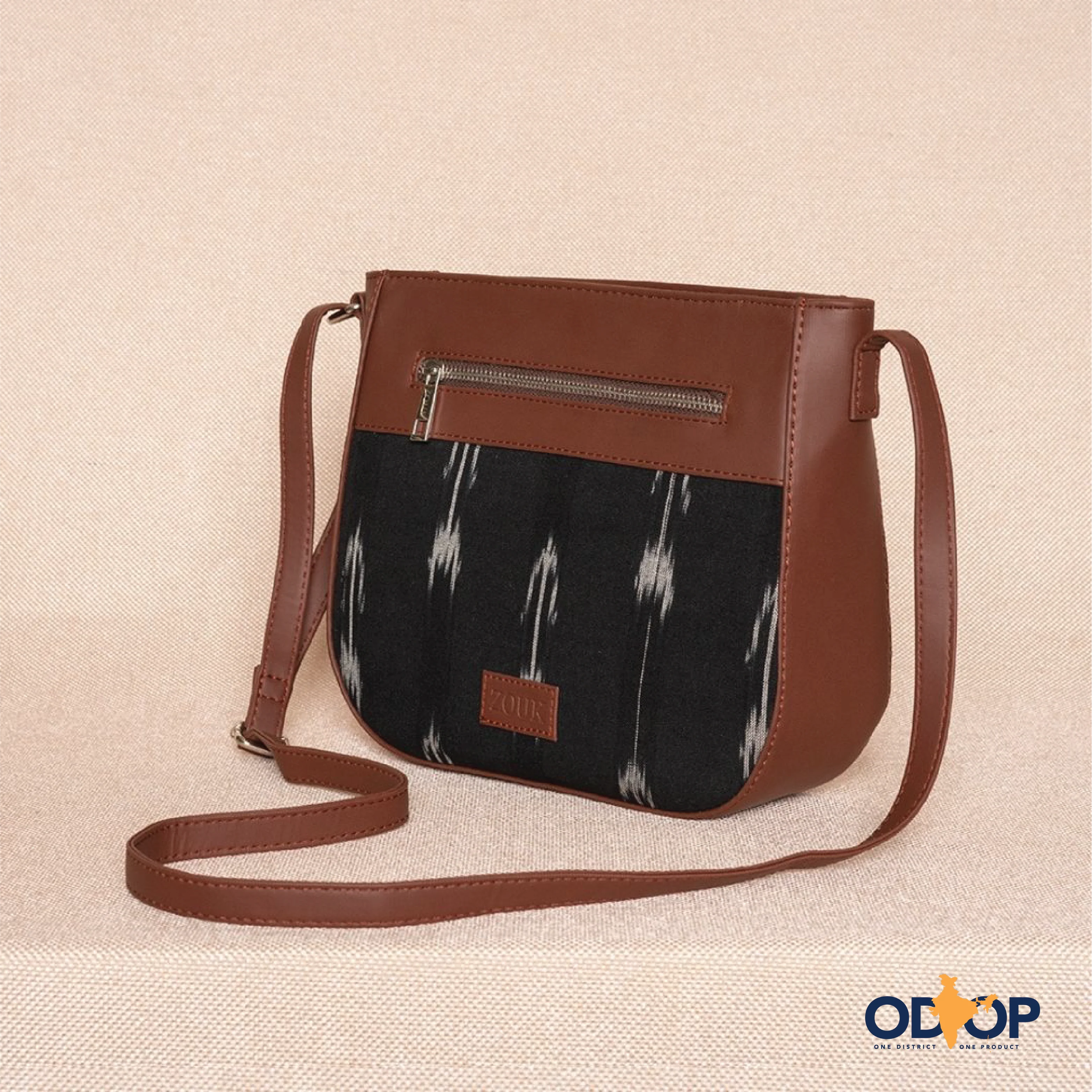 Ikat Arrow U-Shaped Sling Bag - Image 3
