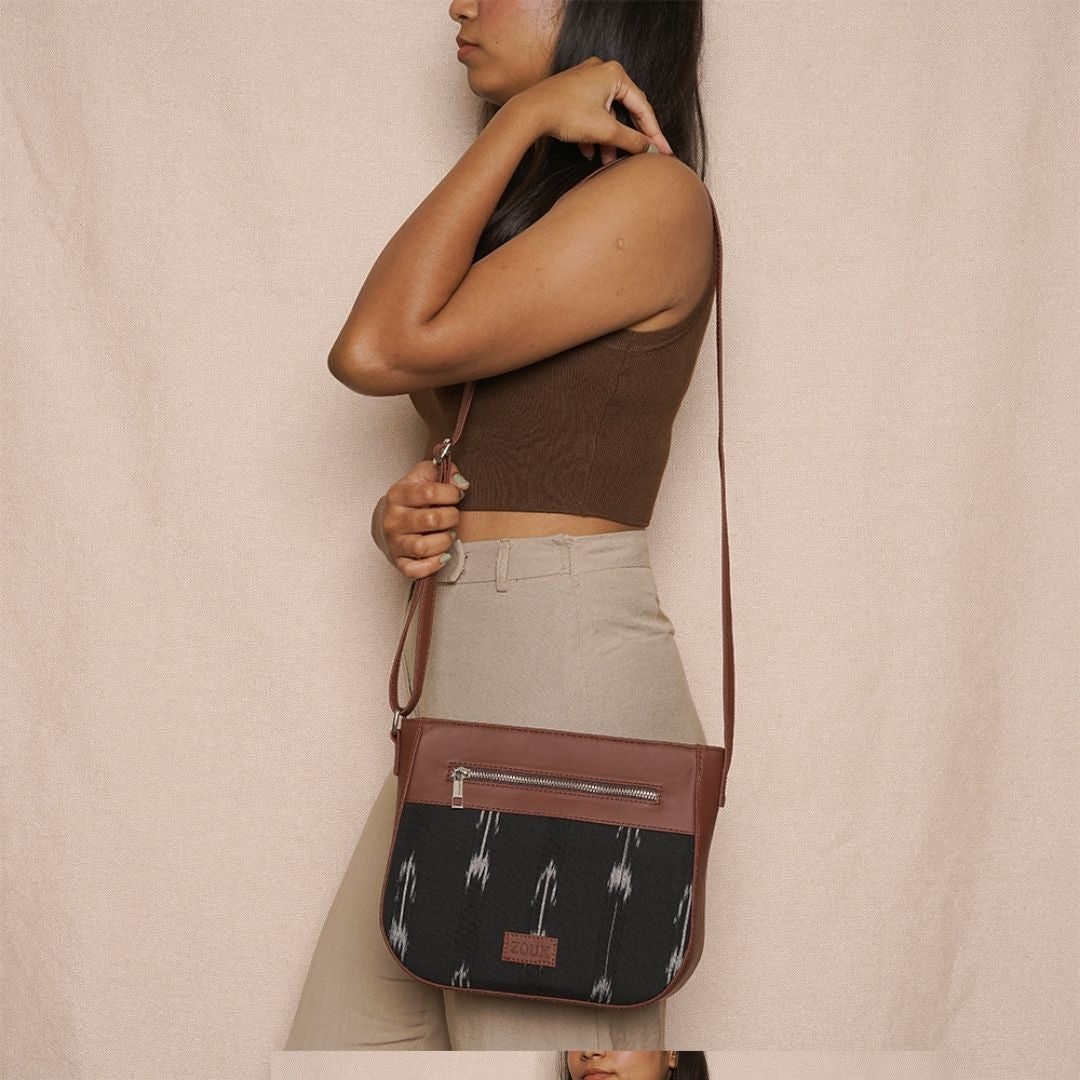 Ikat Arrow U-Shaped Sling Bag - Image 7