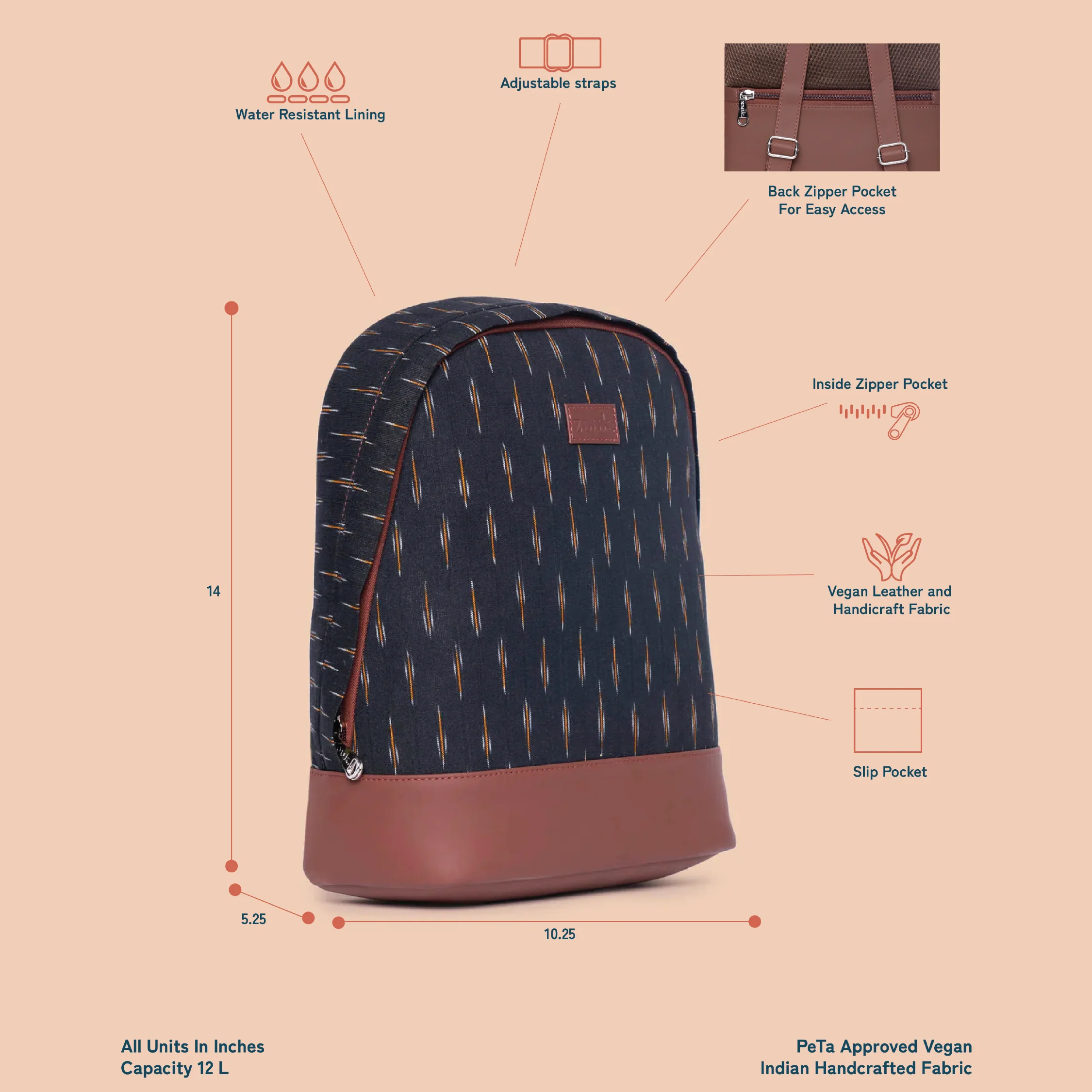 Ikat GreRe Dome Daypack - Image 4