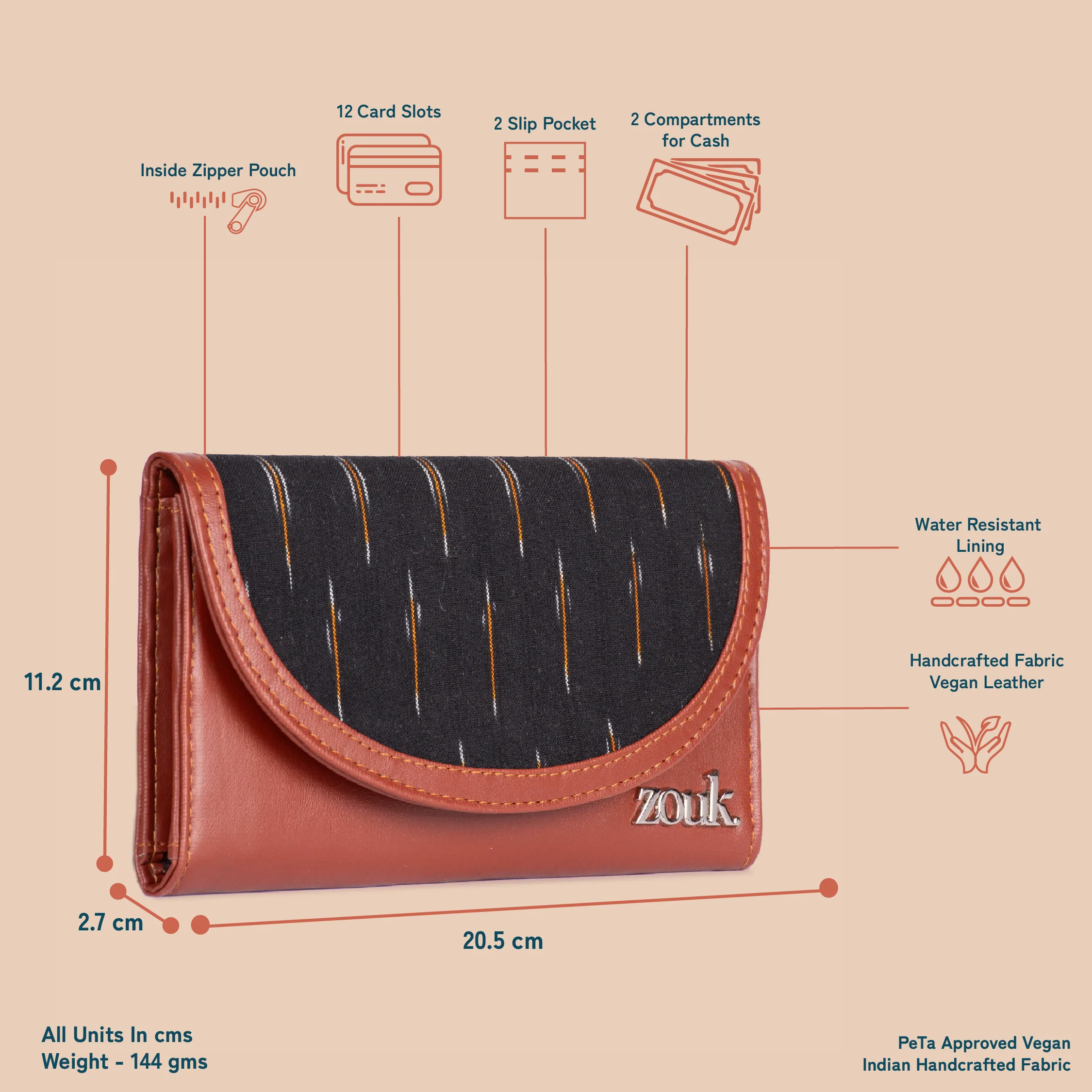 Ikat GreRe Kyra Flap Wallet - Image 5