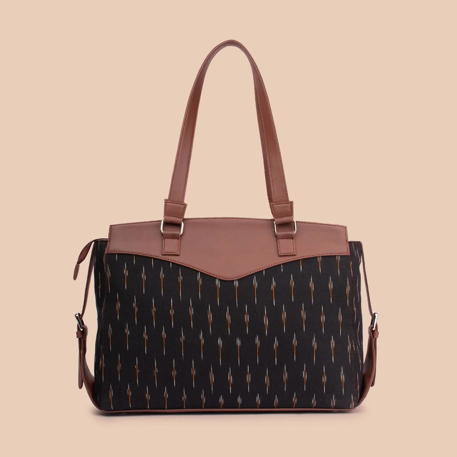 Ikat GreRe Women's Work Bag Brown - Image 4