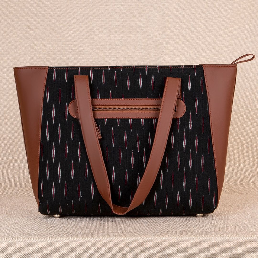 Ikat GreRed Side Tote Bag - Image 3