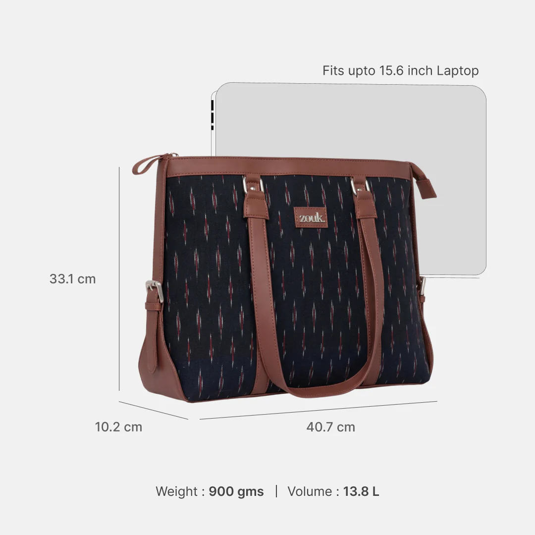 Ikat GreRed Women's Office Bag - Image 3