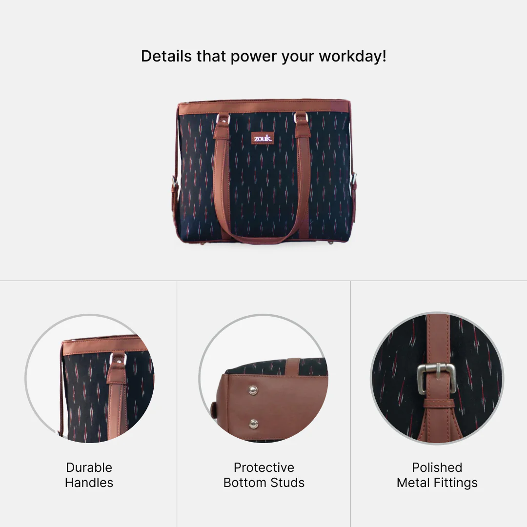 Ikat GreRed Women's Office Bag - Image 4