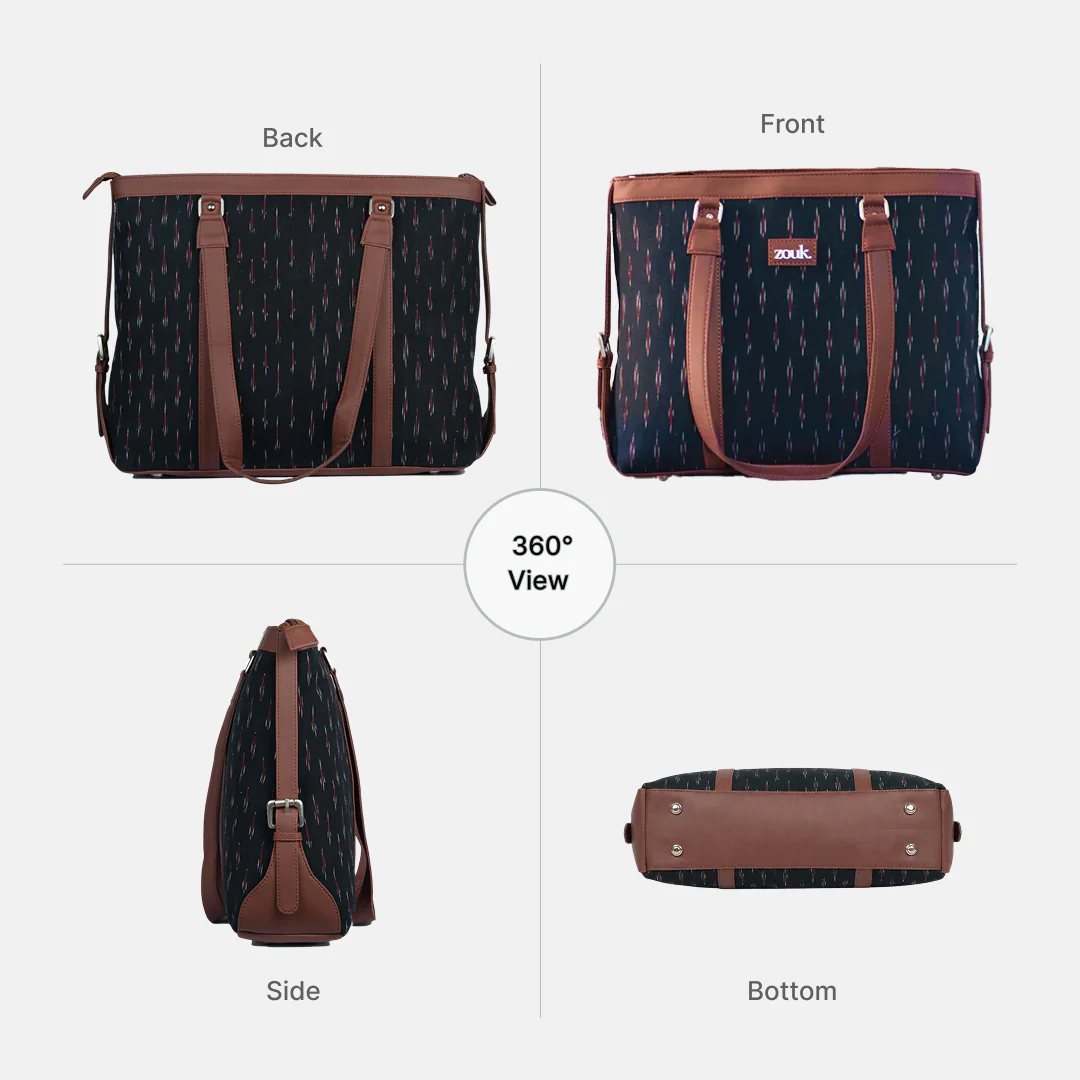 Ikat GreRed Women's Office Bag - Image 7