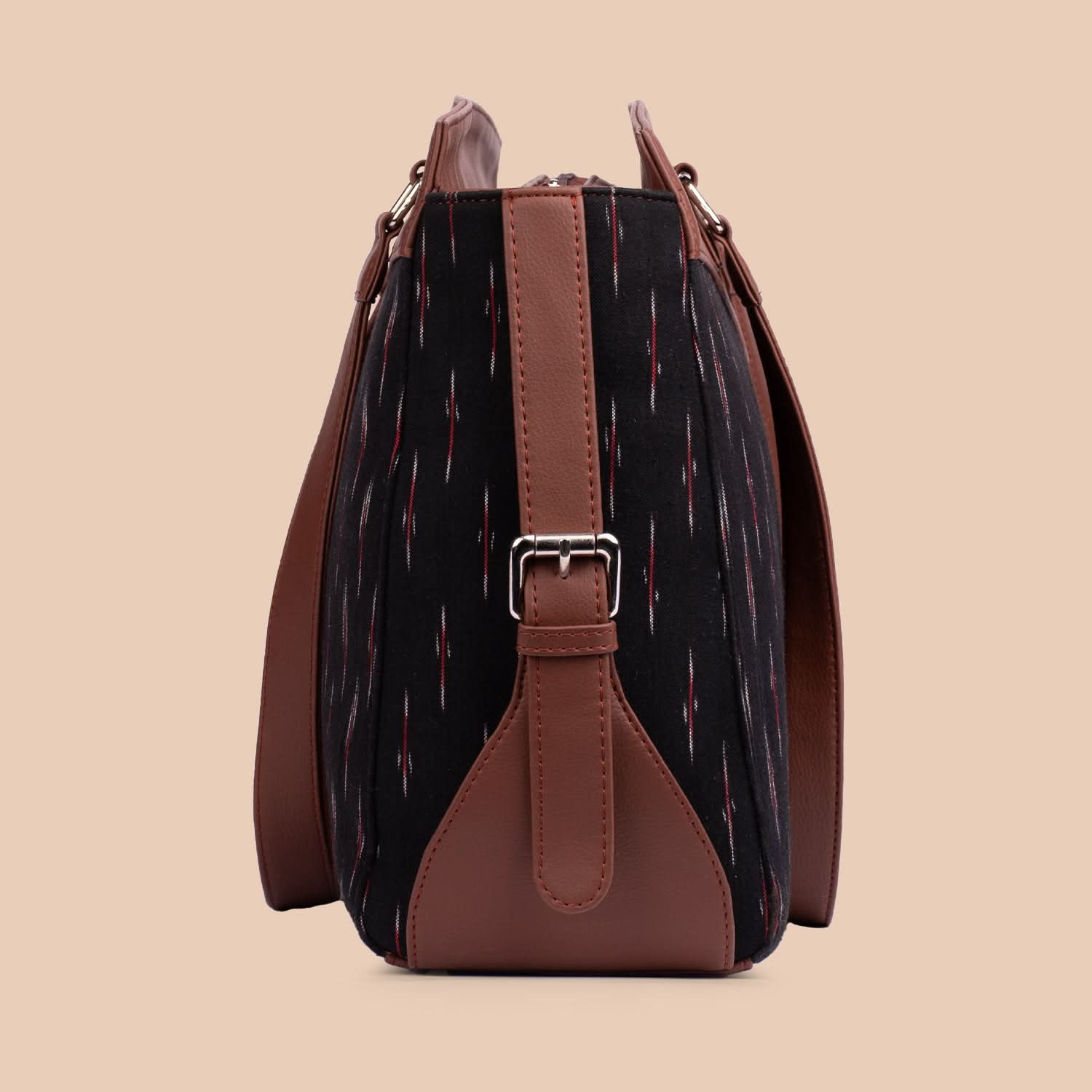 Ikat GreRed Women's Work Bag Brown - Image 8