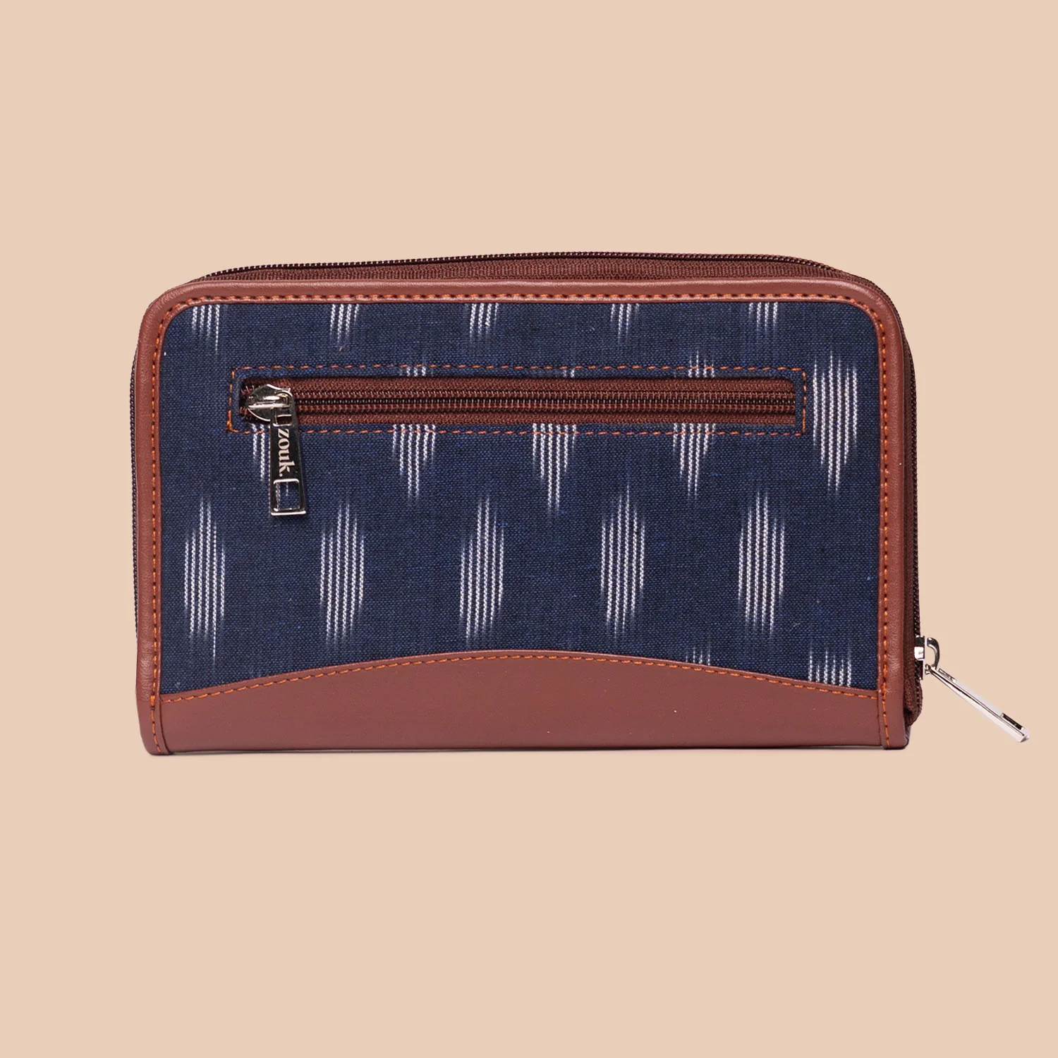 Ikat Jet Blue Chain Wallet - Image 3