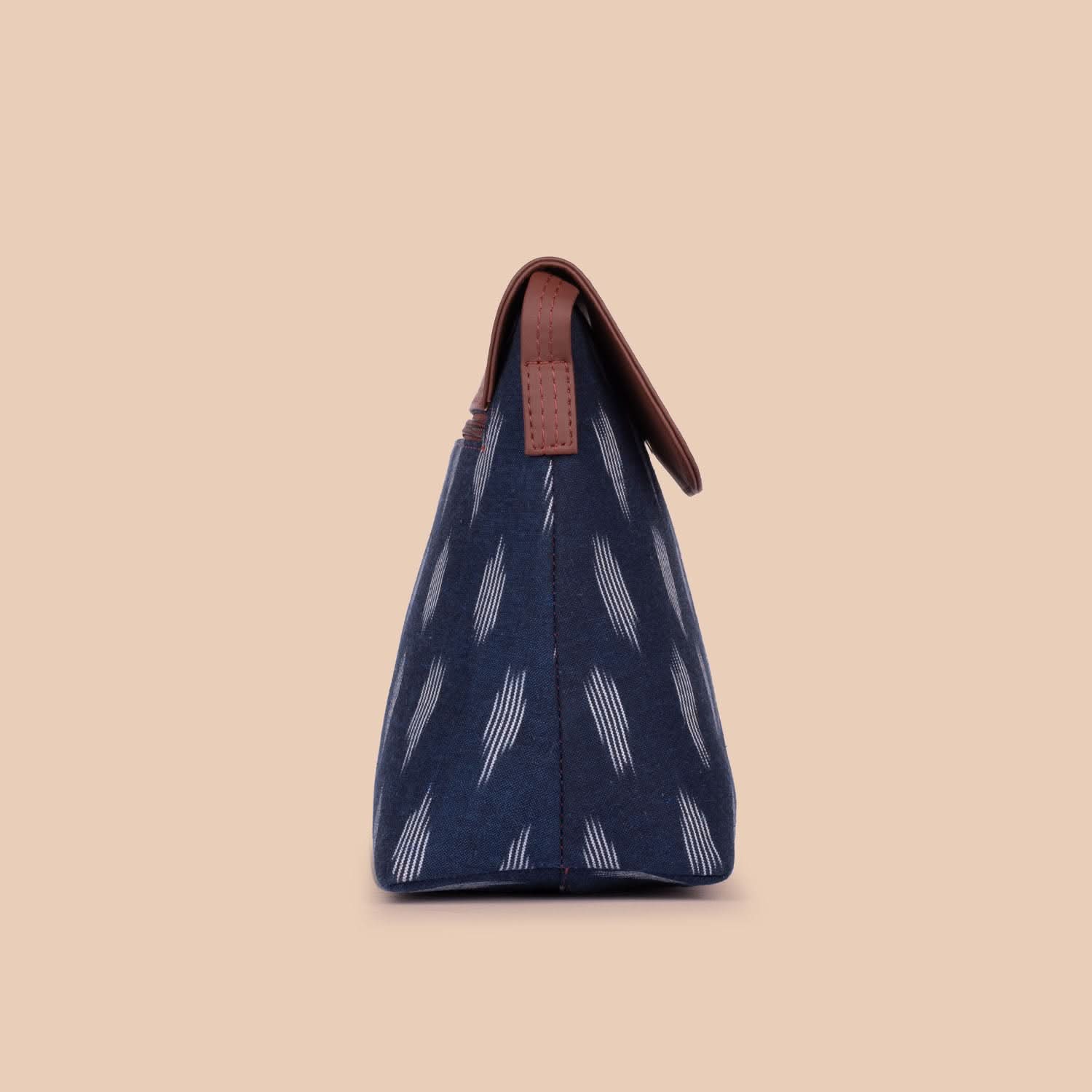 Ikat Jet Blue Flap Sling Bag - Image 7