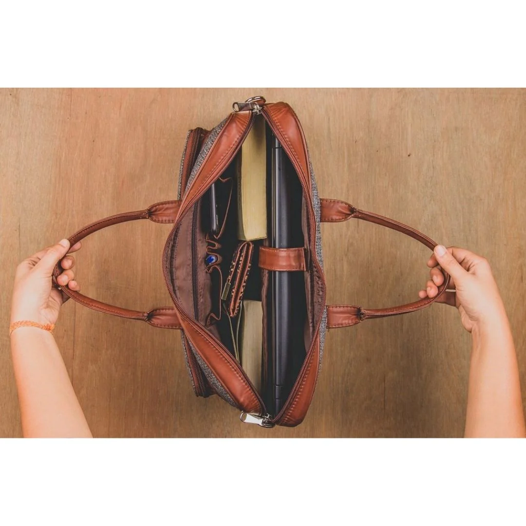 Ikat Jet Blue Laptop Bag - Image 7