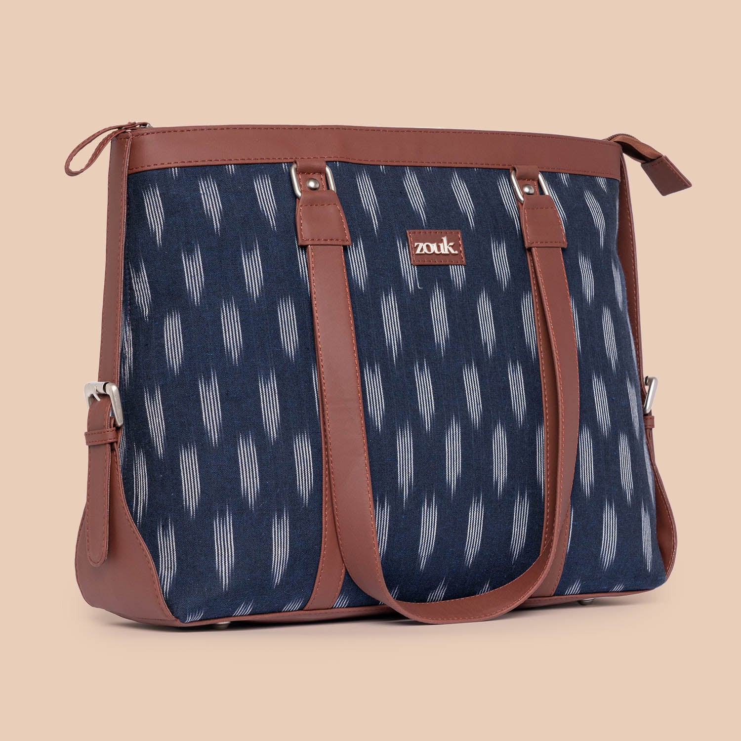 Ikat Jet Blue Women's Office Bag - Image 3