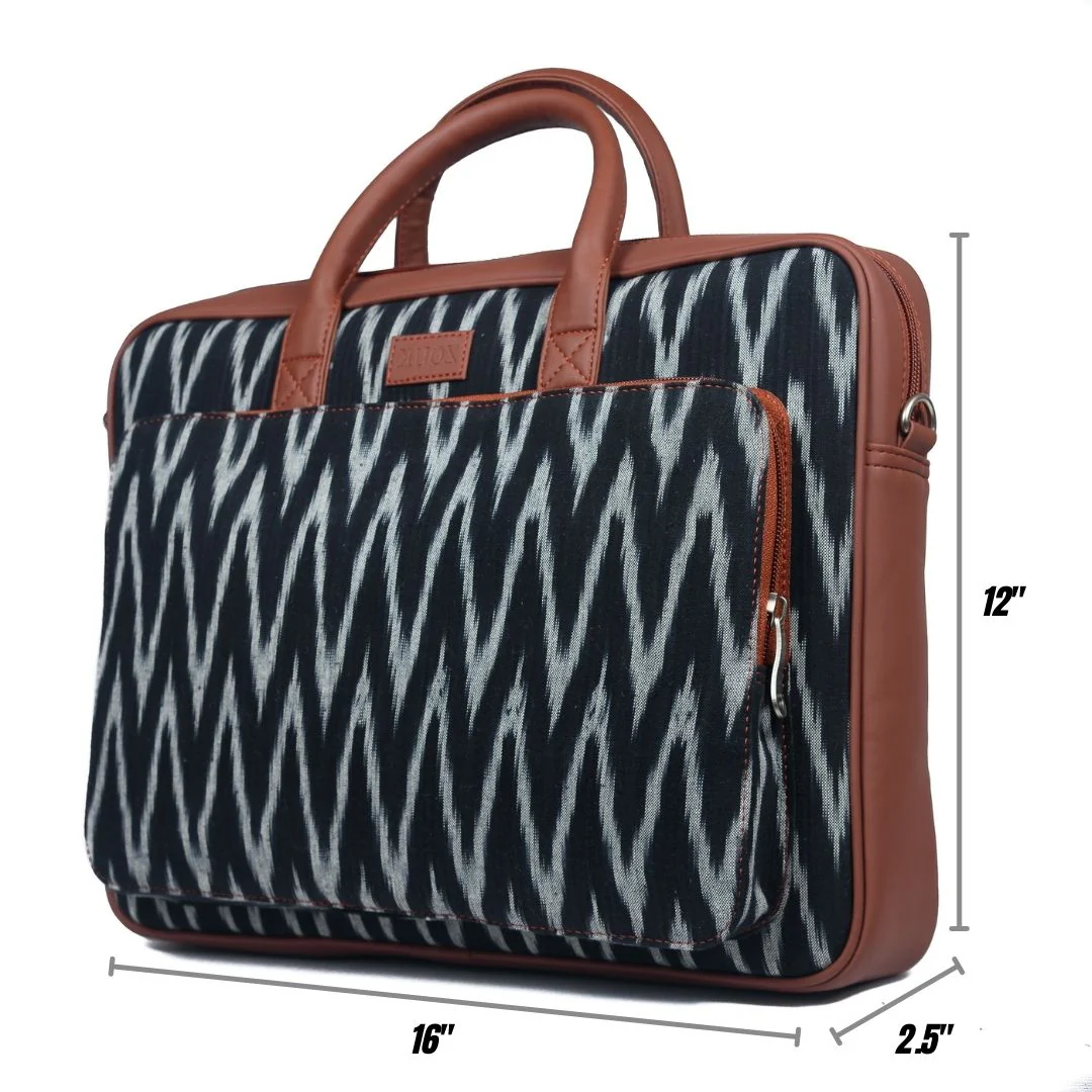 Ikat Print Laptop Bag - Image 10