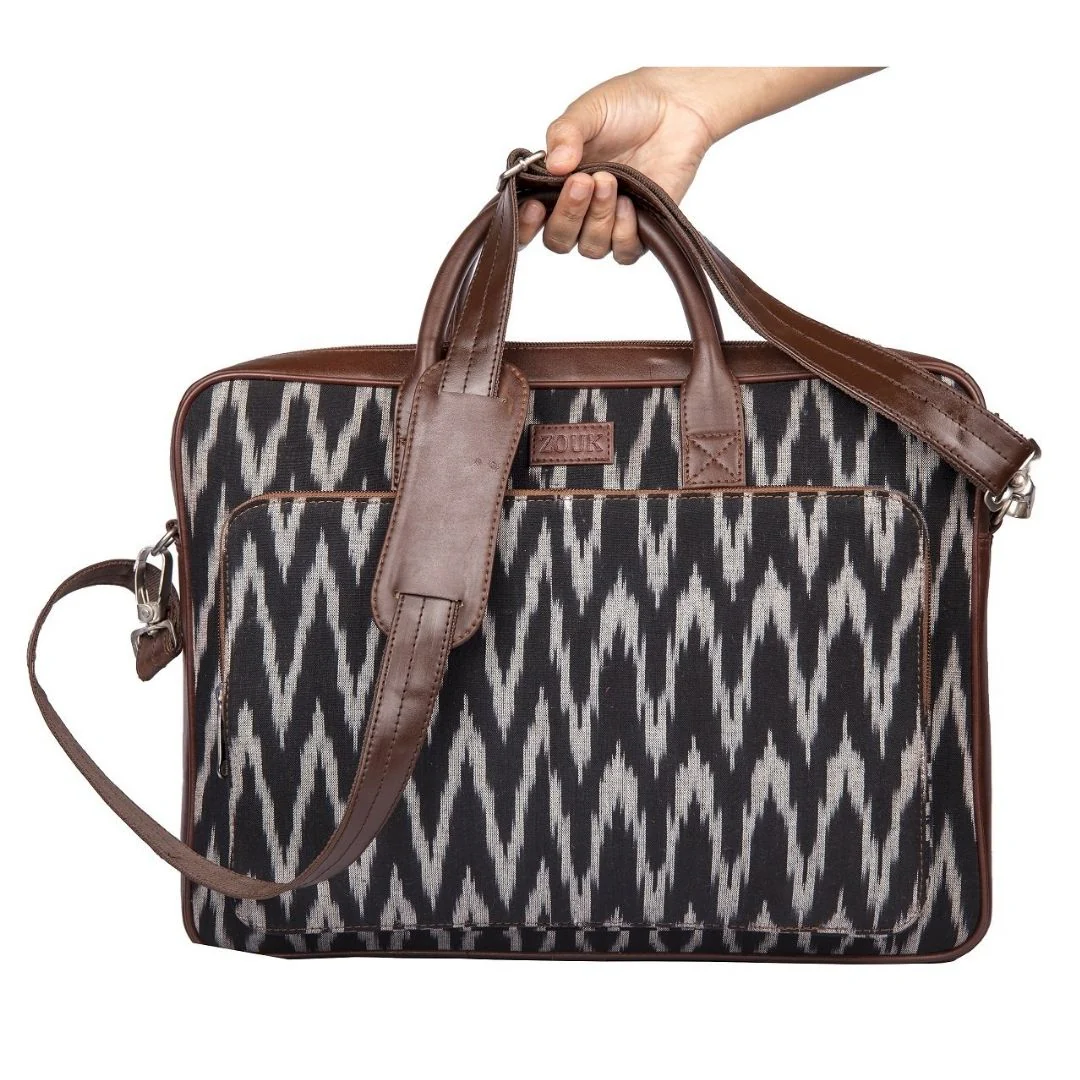 Ikat Print Laptop Bag - Image 4