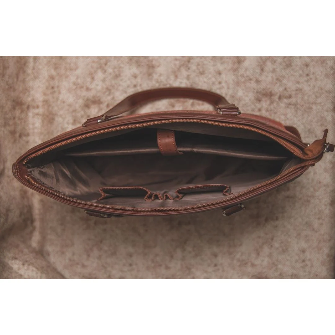Ikat Wave and Seashell Motif - Office Bag & Chain Wallet Combo - Image 5