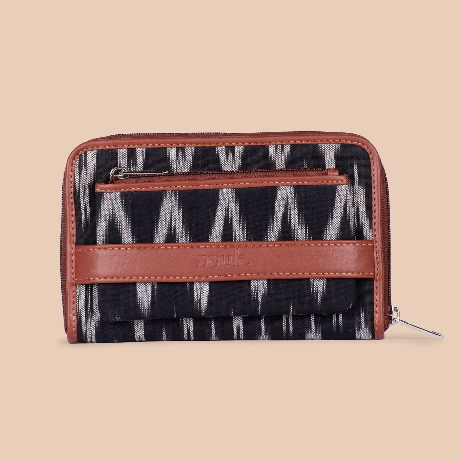 Ikat Wave Classic Zipper Wallet - Image 2