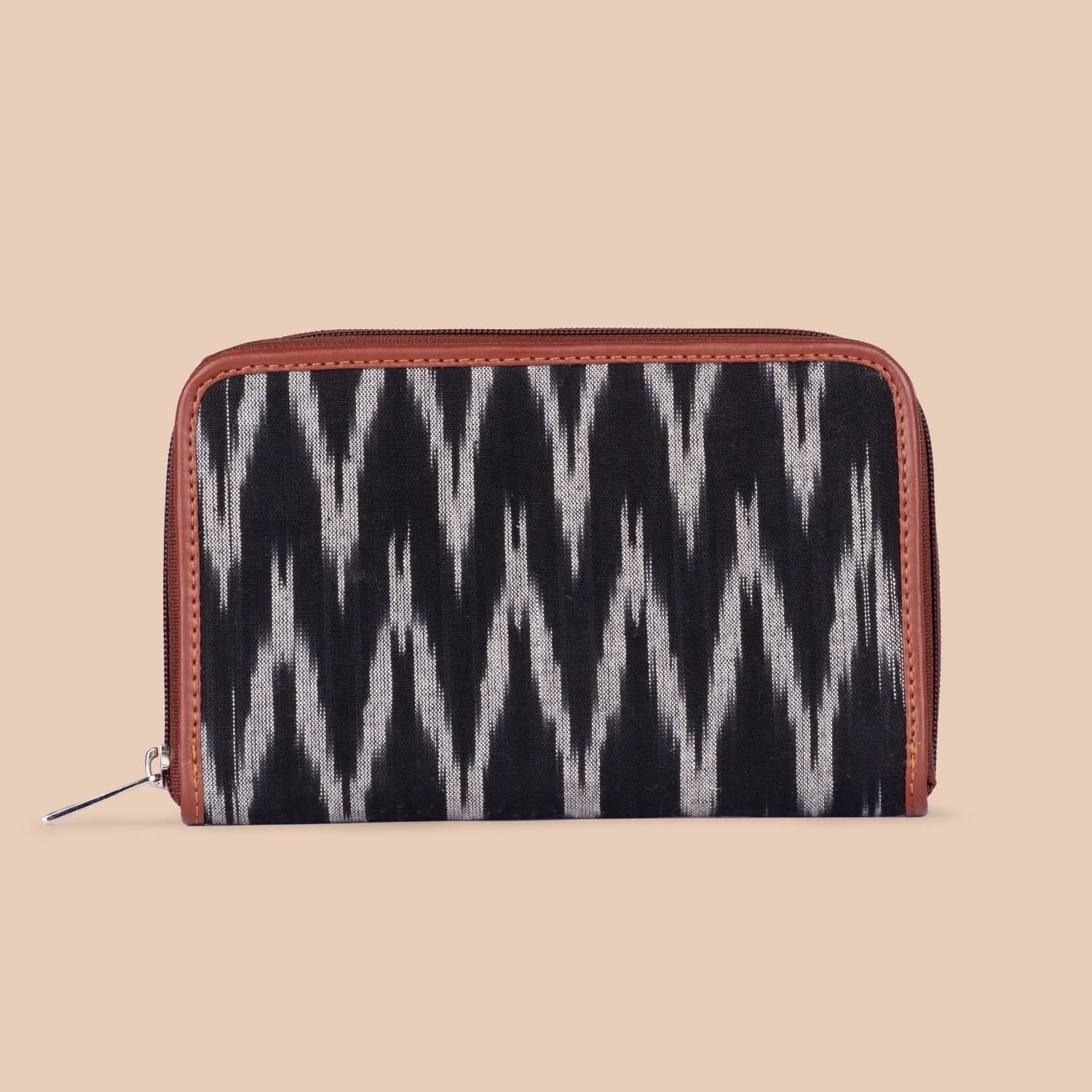 Ikat Wave Classic Zipper Wallet - Image 3