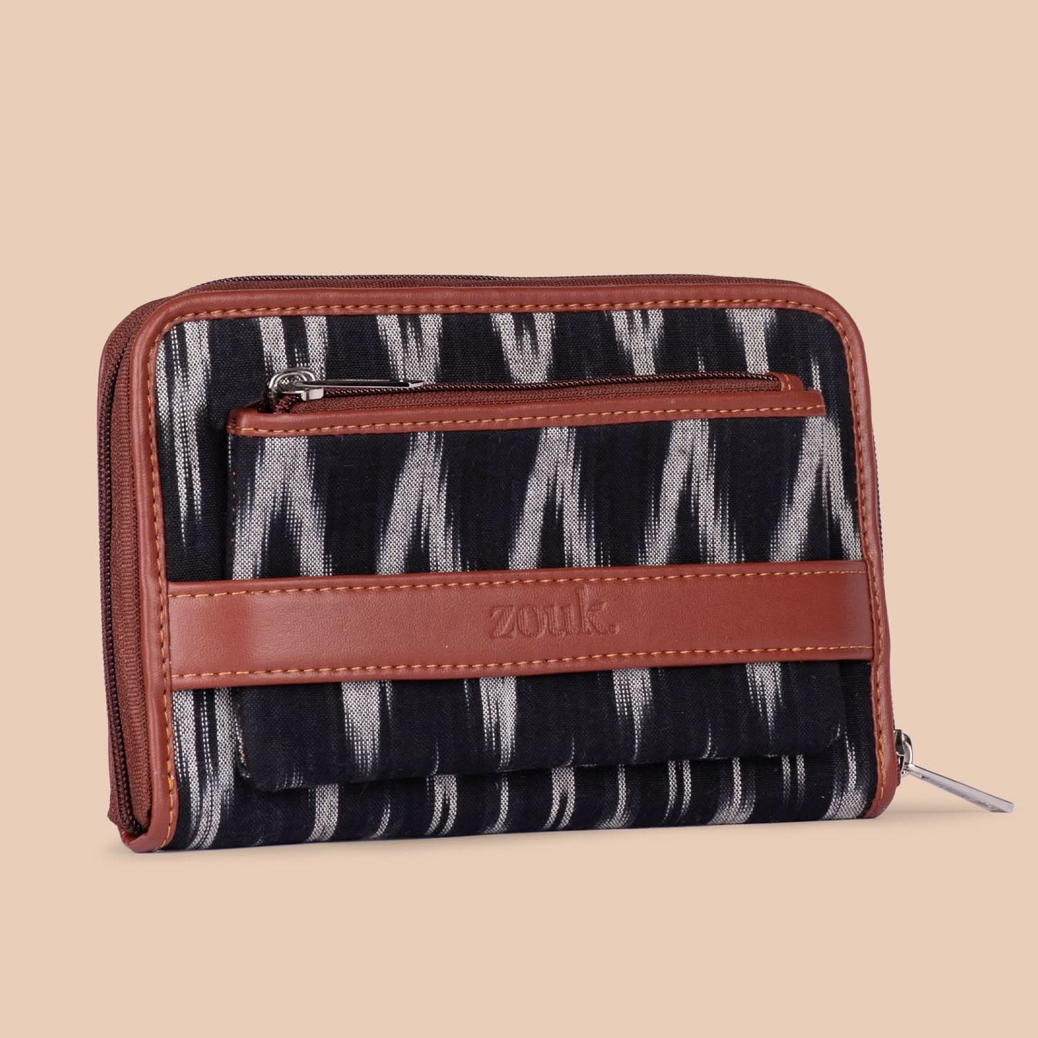 Ikat Wave Classic Zipper Wallet - Image 4