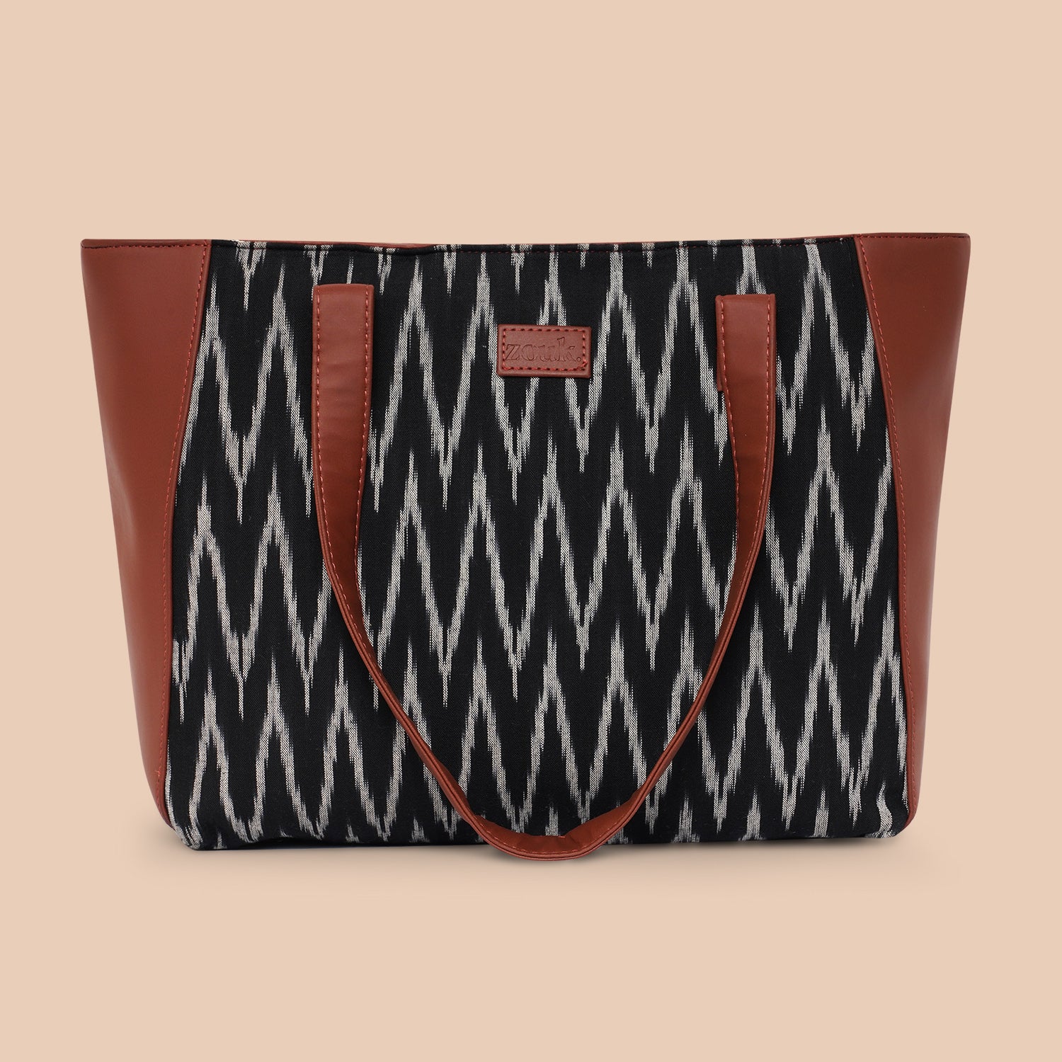 Ikat Wave Side Tote Bag - Image 4